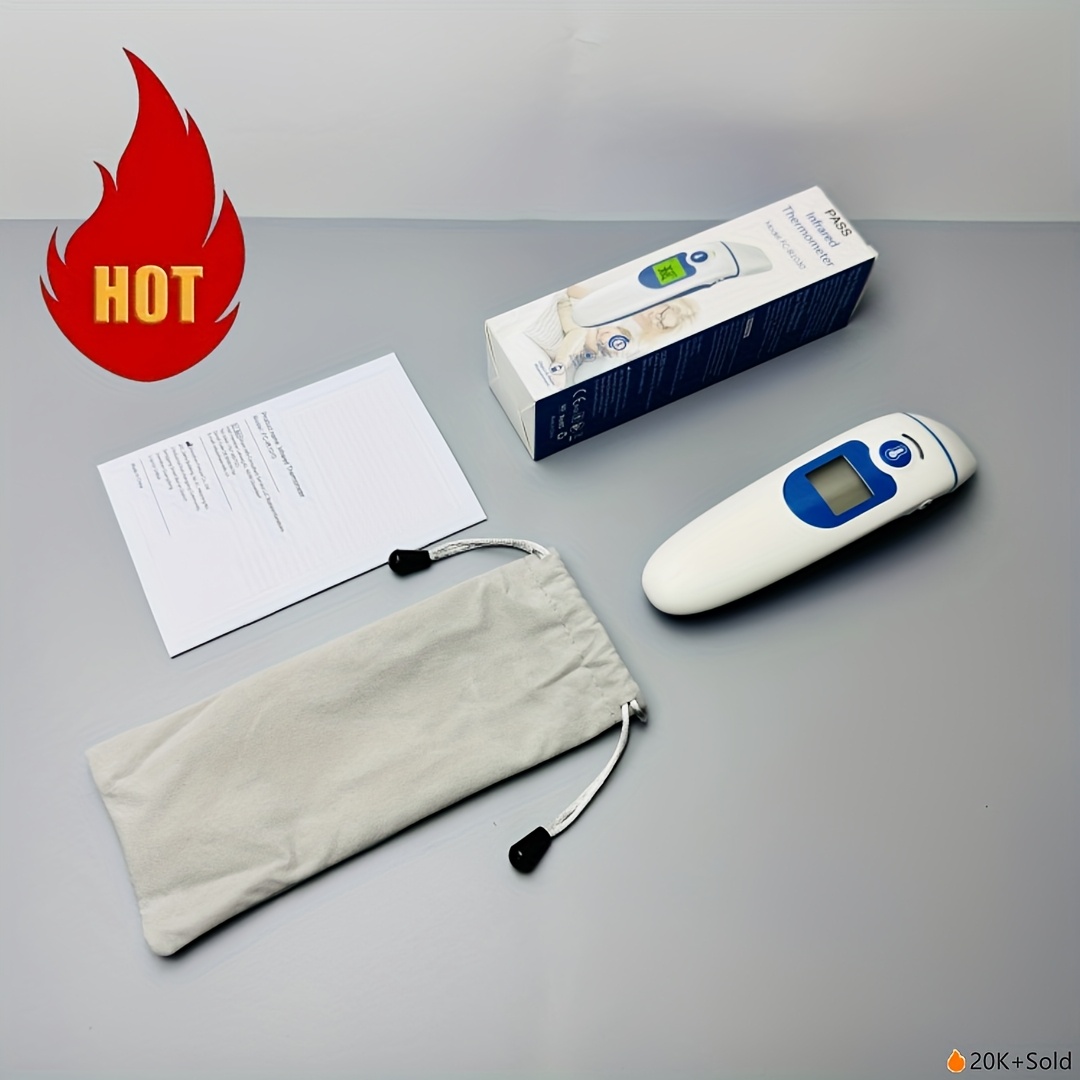 This Is a Dual-Function -Grade Infrared Thermometer That Can Measure Temperature from Both The Ear And Forehead, Ensuring Precise Readings for Family Health Monitoring. (AAA Batteries Not Included) - Image 7