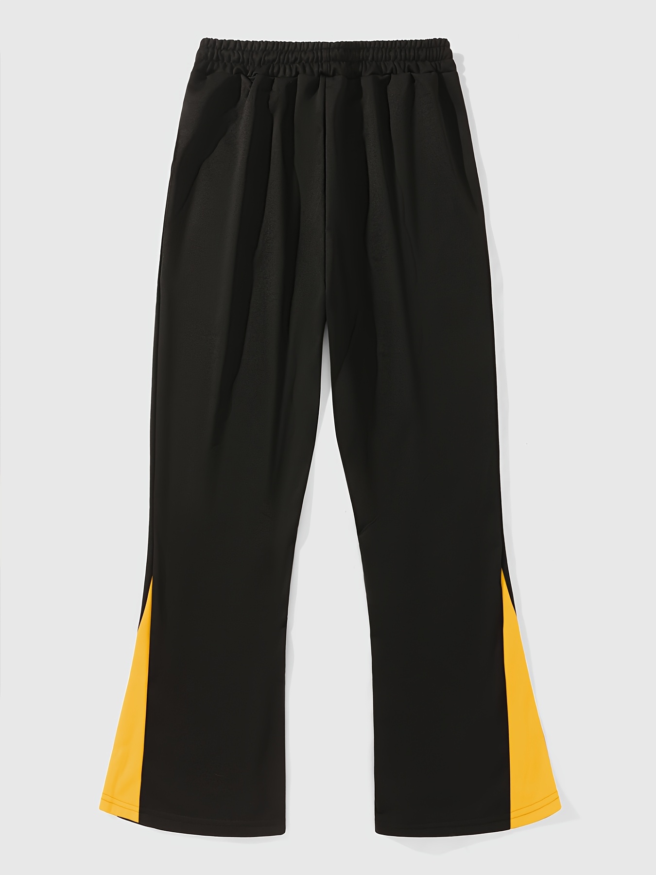 mens cross flare pants black white Temu United Kingdom