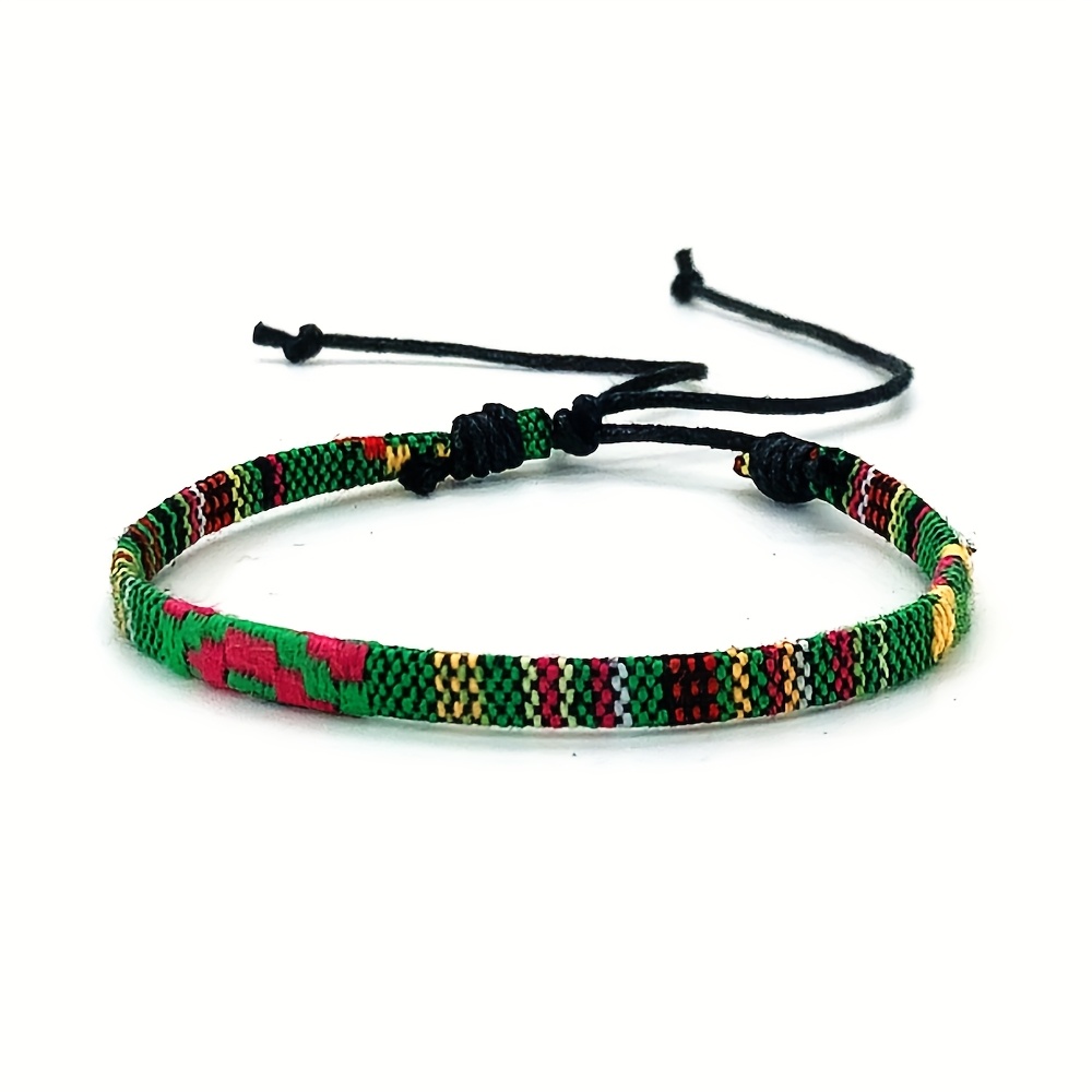 12pcs Artistic Retro Hand Woven Bracelets Set