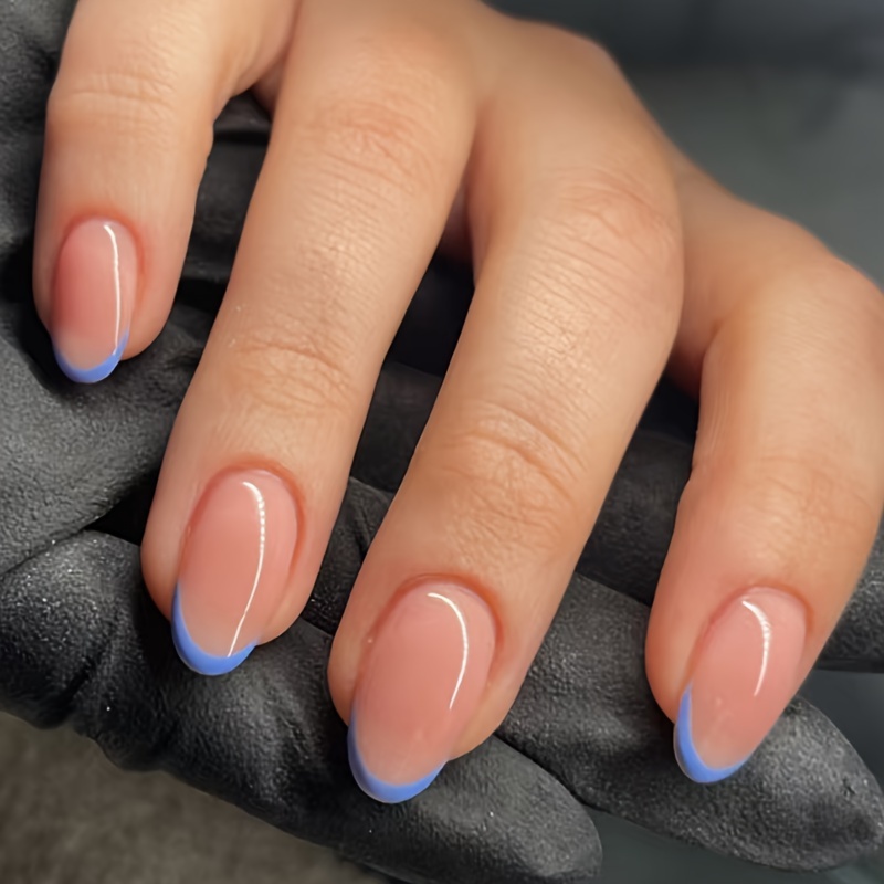 

Ongles -On à Française - Courte, , Faciles à Appliquer & à Enlever - Parfaits l'Élégance Quotidienne