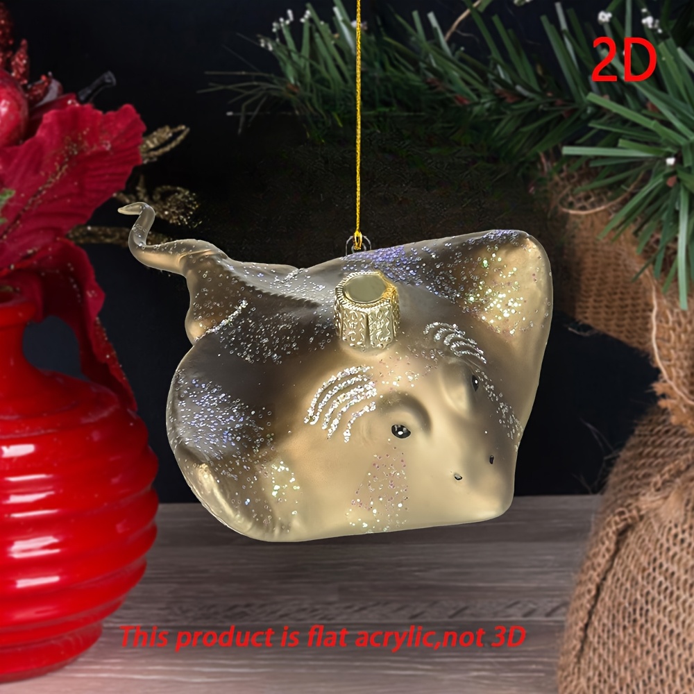 

1pc - Decoration For Christmas, Halloween, Easter, New - Non-electric, Featherless Decor