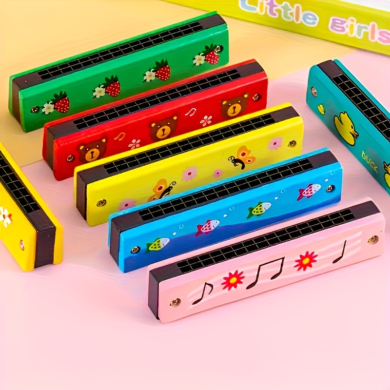 16-Hole Harmonica Musical Toy for Youngsters - Perfect Beginner's Gift for Christmas, Halloween & Birthdays (Color Varies), Perfect for Winter, New Year