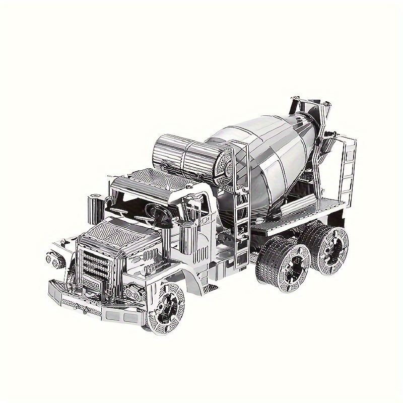 

3d - Metal Puzzle Glue-free Diy Model Creative Ornament High-end Toy Gift For Boyfriend And Girlfriend Birthday Gift Christmas Gift Engineering Vehicle Mixer Model