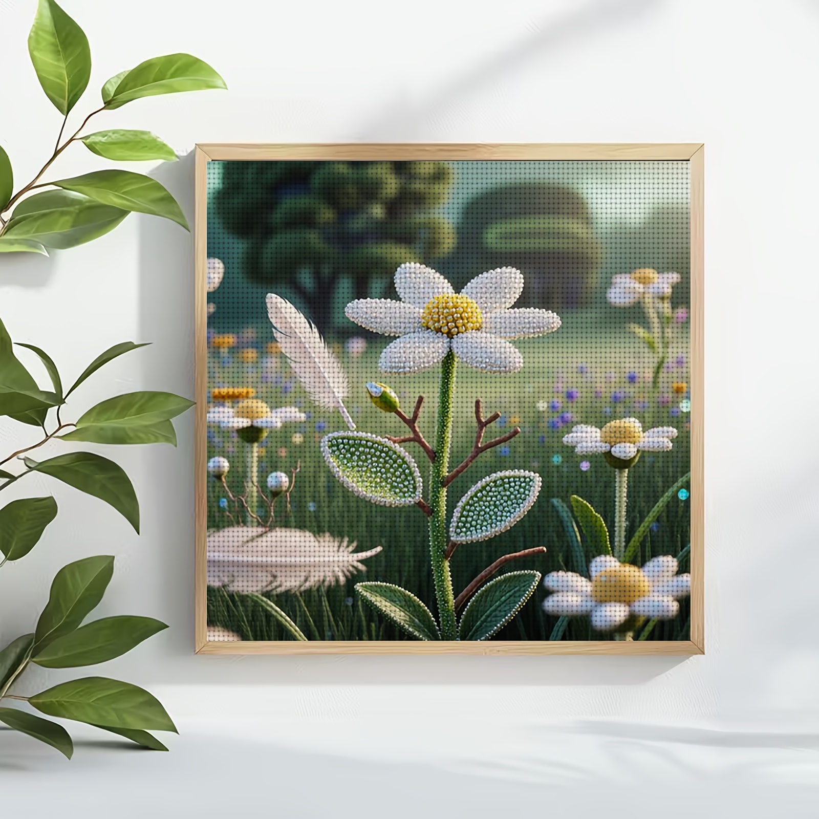 "Daisies in the Meadow" Cross Stitch Kit, Ideal for Beginners