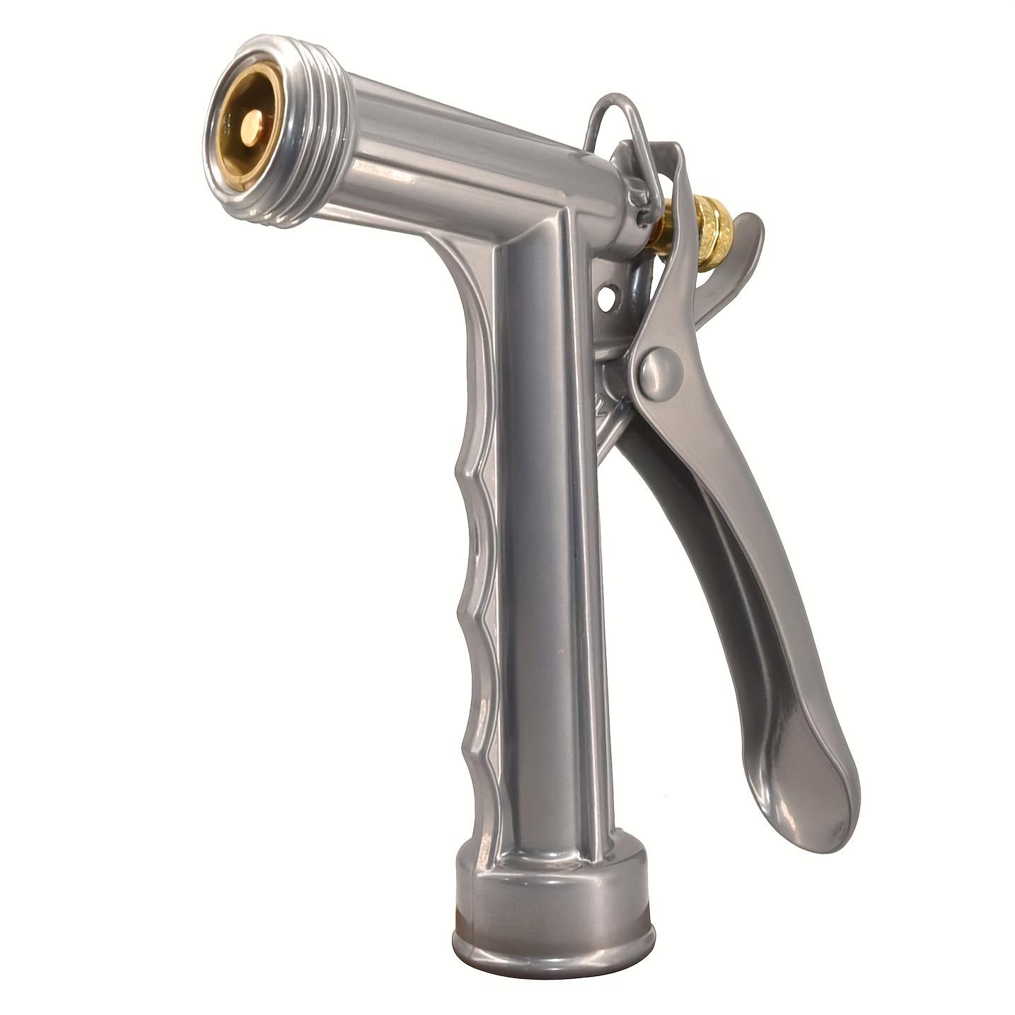 TEMU 1pc 5.5-inch Small Metal Spray Gun, Garden Hose Sprayer, Lawn And Car Wash Spray Gun, Watering Tool, Car Wash Water Gun