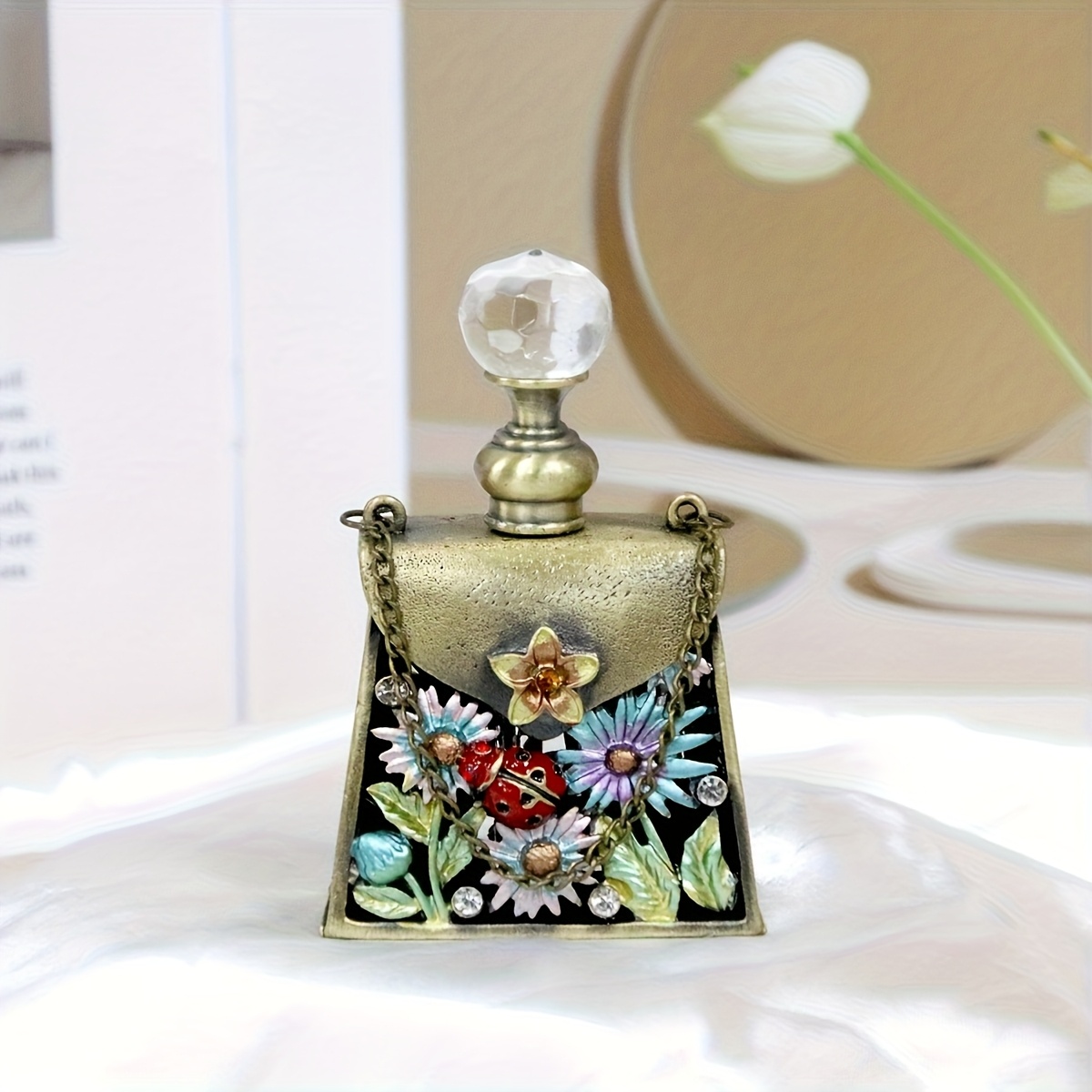 4ml vintage floral perfume bottle elegant Temu United Arab Emirates