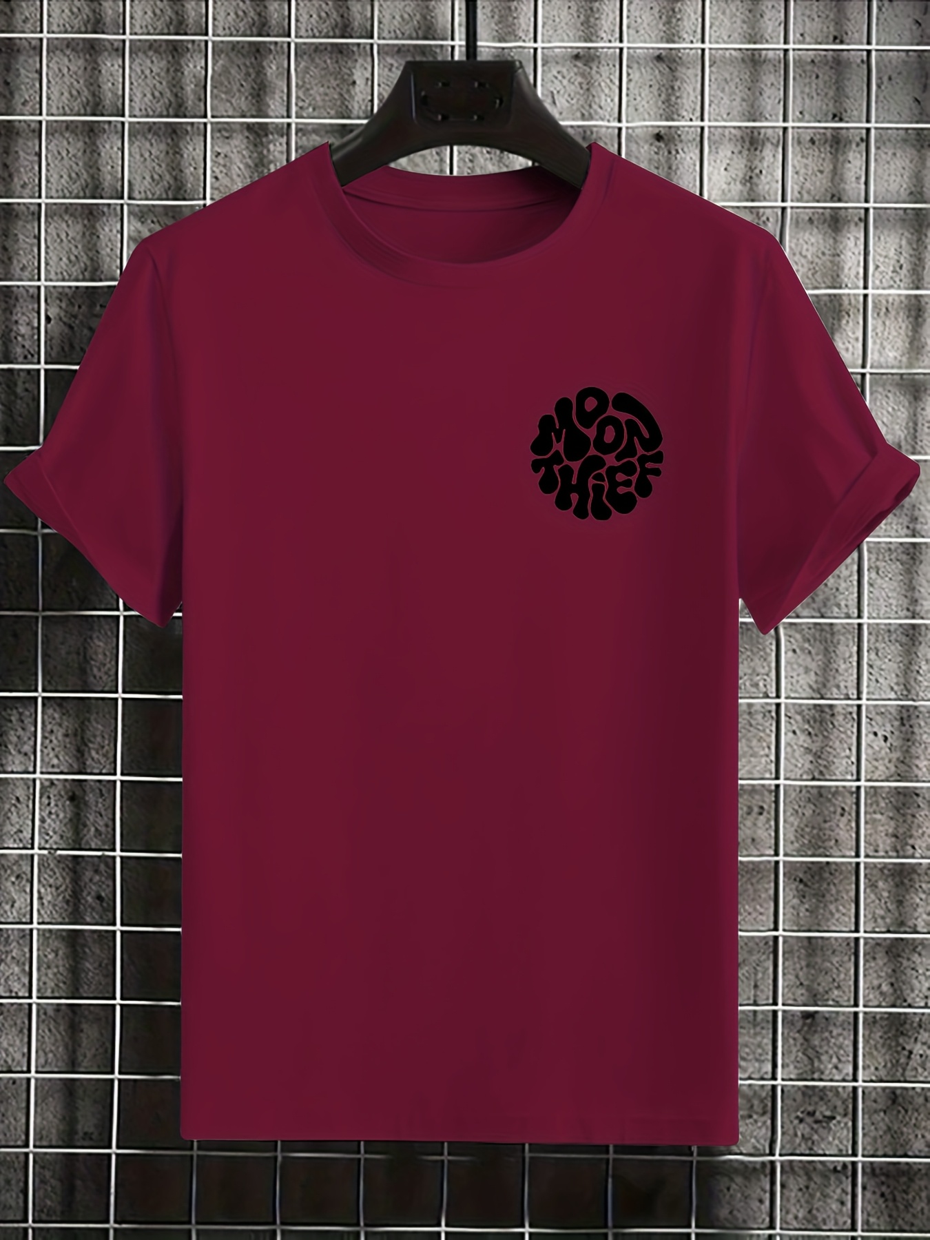 T-shirt homme rétro en coton pur coupe ample confortable été_voghion.com