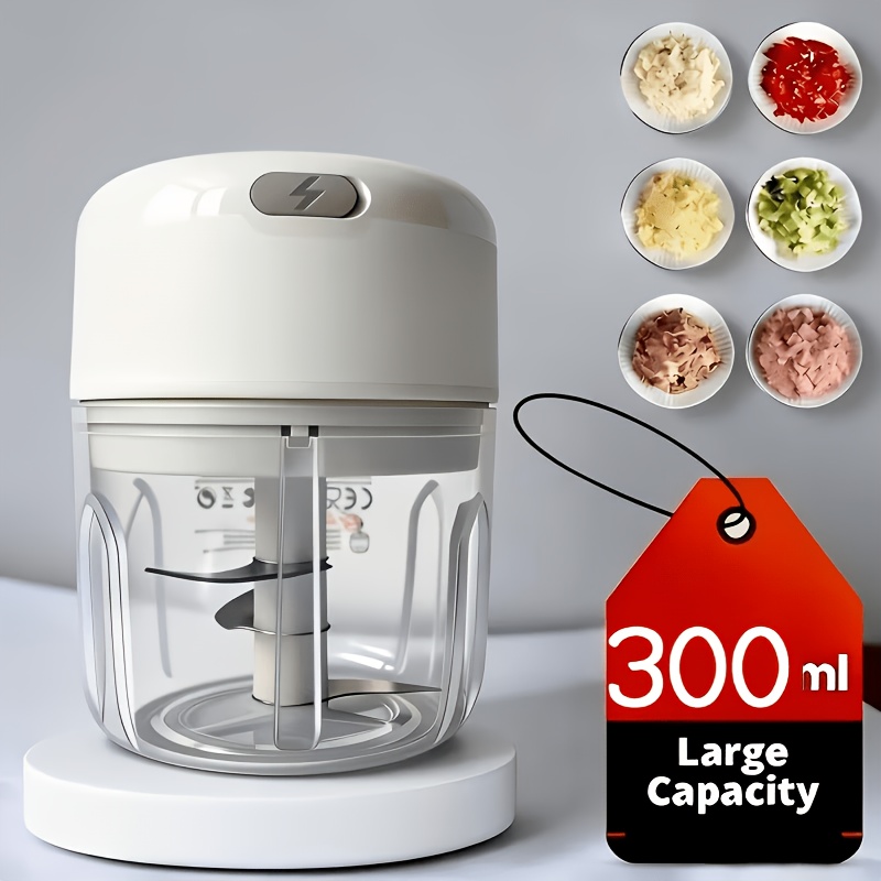 TEMU The 2026 New Model Electric Mini Food Processor Is A Portable, Usb Rechargeable Electric Garlic Chopper. Featuring A Cordless Design And A Large