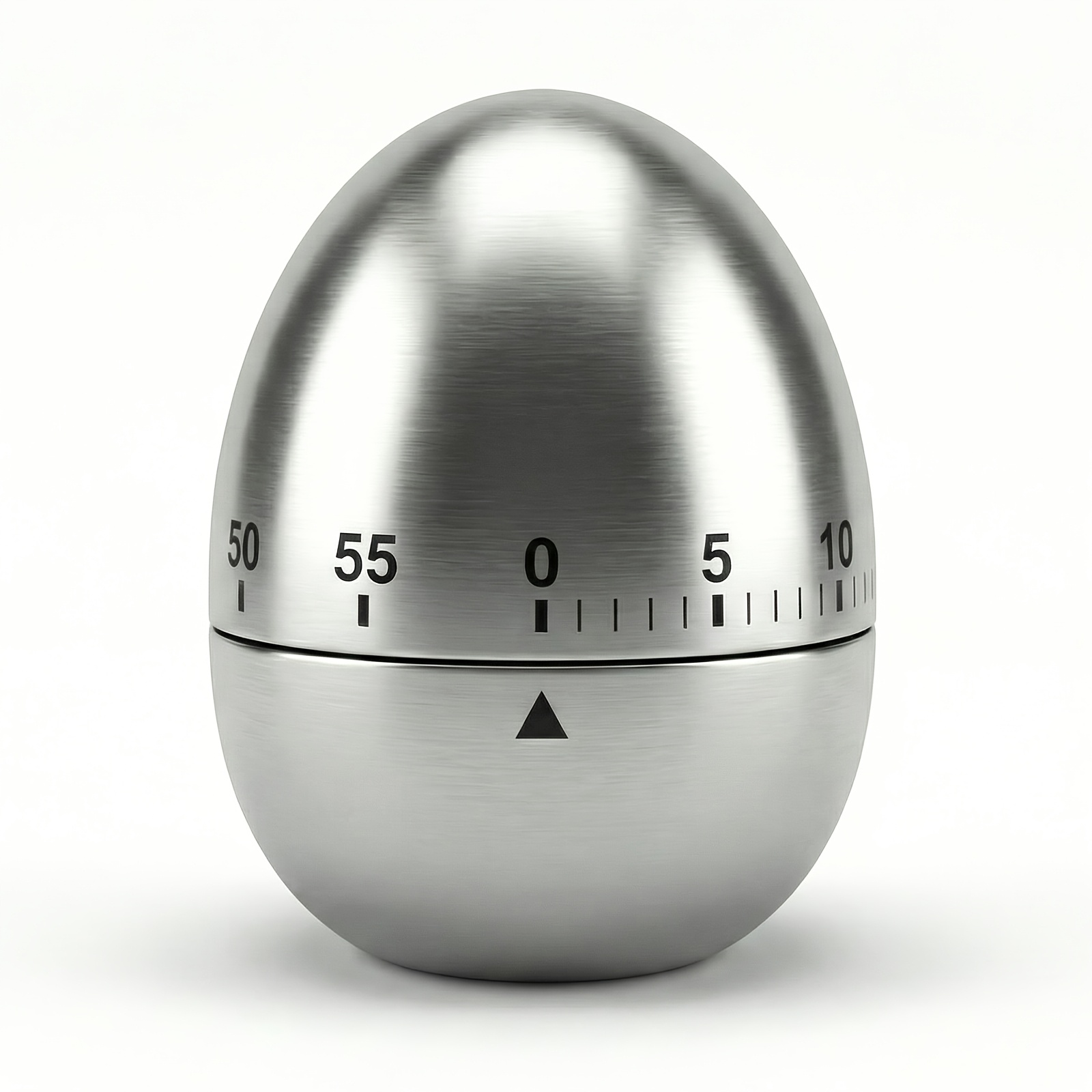 TEMU Stainless Egg-shaped Mechanical Timer - 60-minute Sand Timer, Baking, Cooking With Sand For - Durable For Ovens, Stovetops & For Student Exams