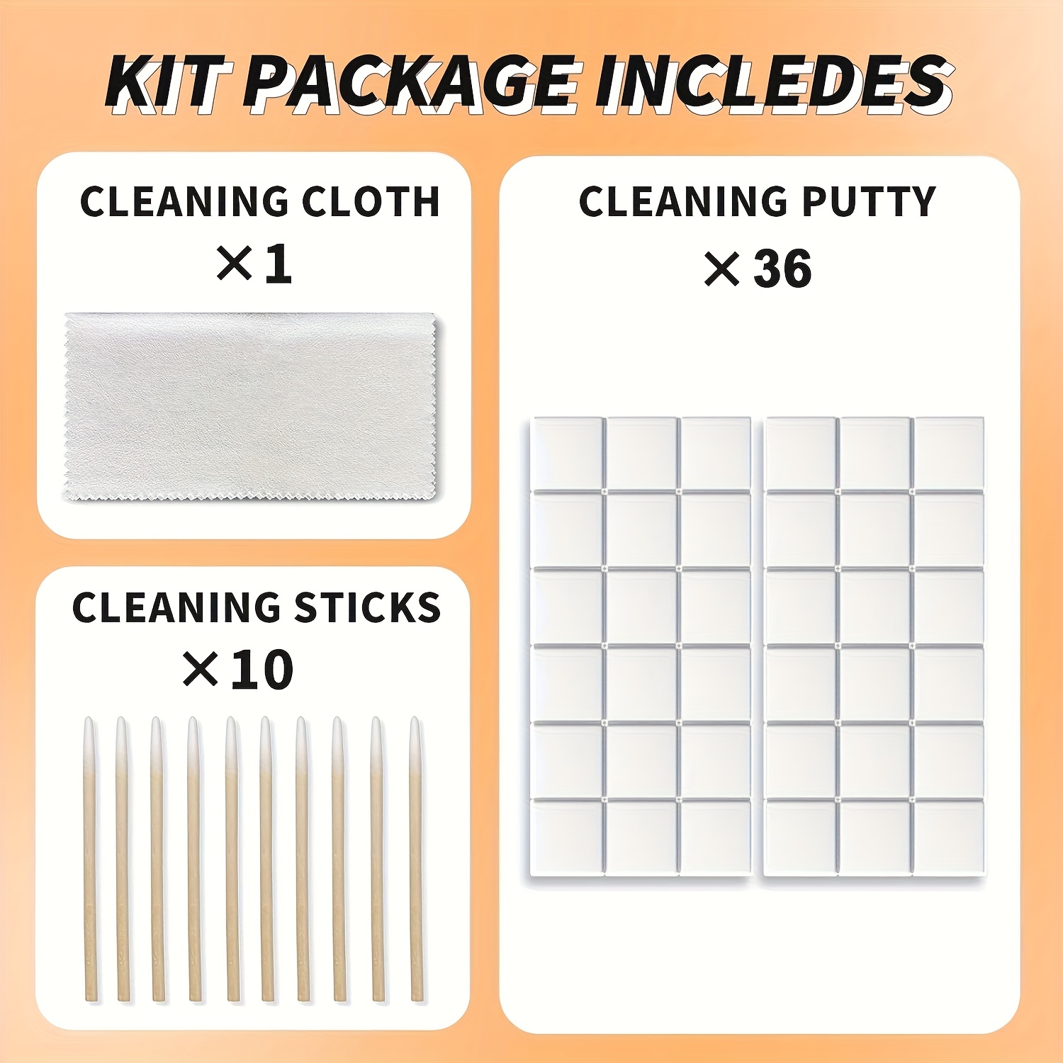 For Airpods & Electronics Cleaning Putty - Non-abasive Formula, Ear Wax/dirt/gunk Remover For Airpods Pro/max, Phone, Headphones & Charging Case - Cleaner Kit (no Chemicals)