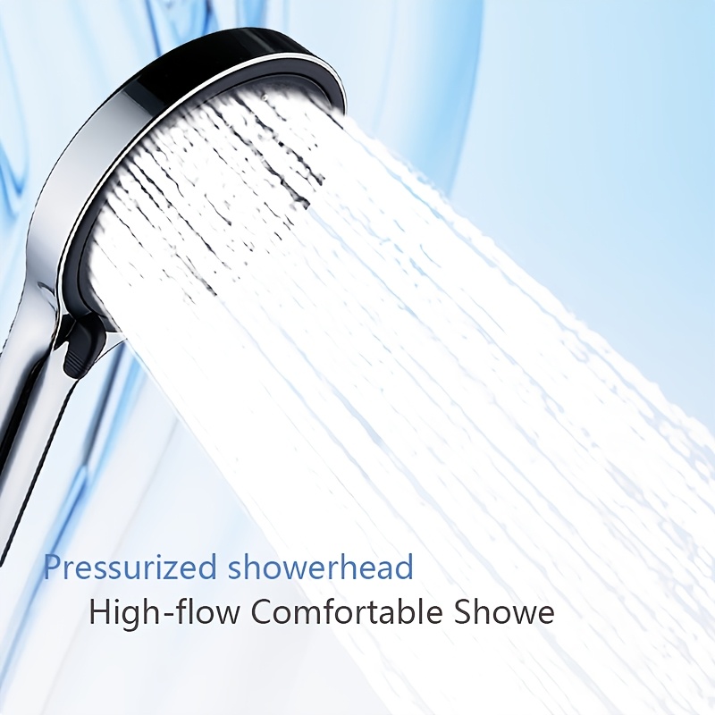 8-Position Shower Head Combo Set with Universal Shower Hose