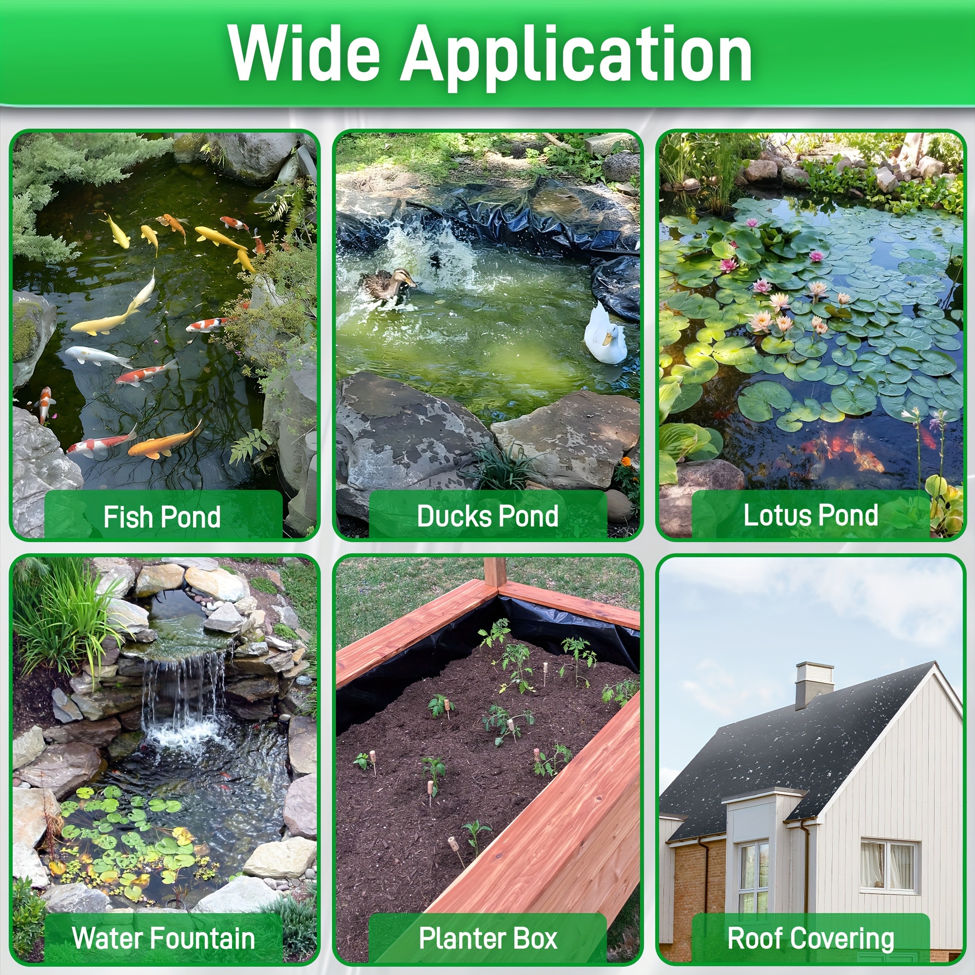 Pond Liner Hdpe Pond Liners Outdoor Ponds Pond Liners Koi - Temu