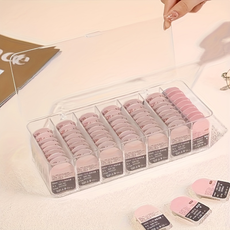   transparent   storage box keep your lenses clean and organized daily   manager transparent cable manasynthetic gemstoneent   manager with 8 adjustment  