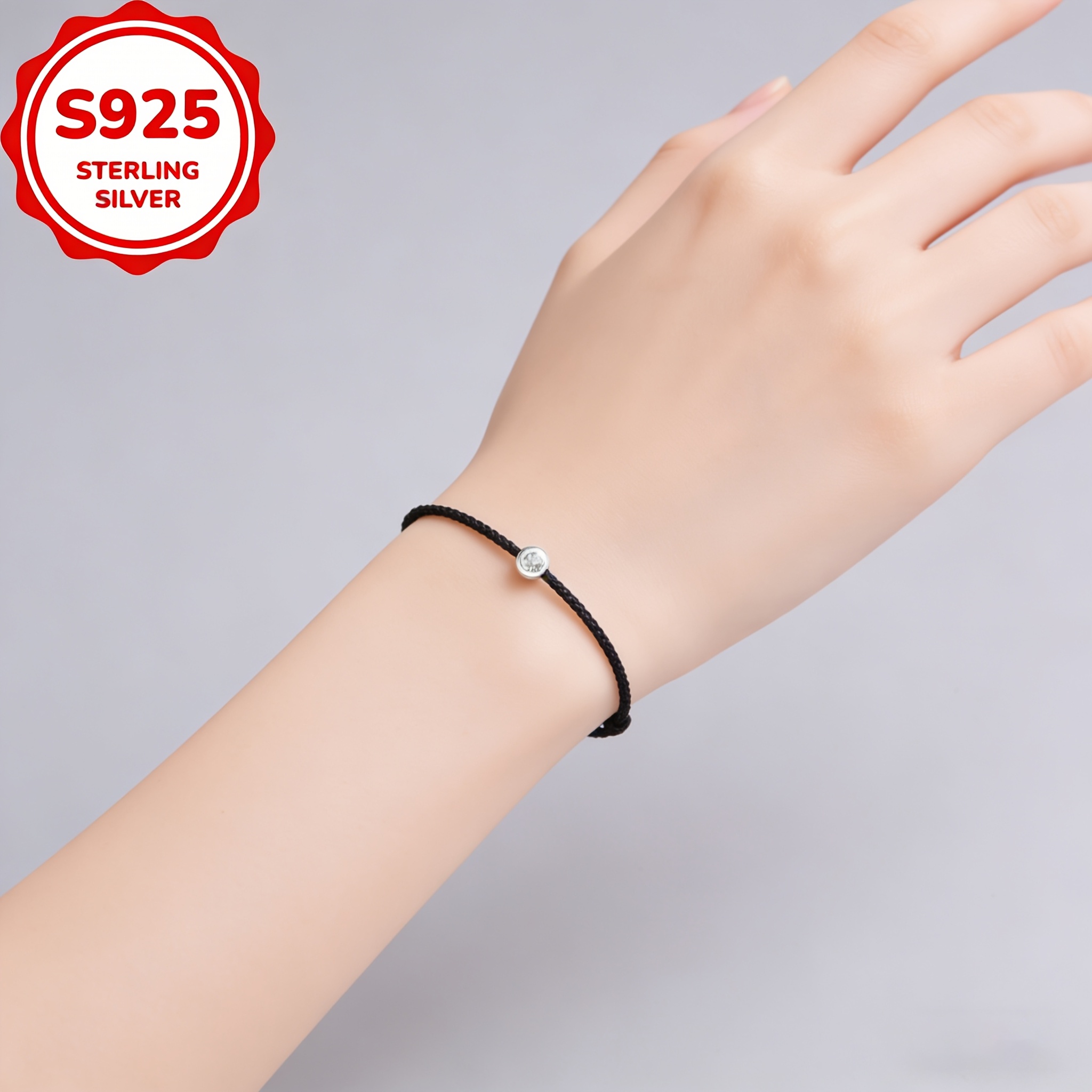 925 Silver Weaving Bracelet, Handmade Gift
