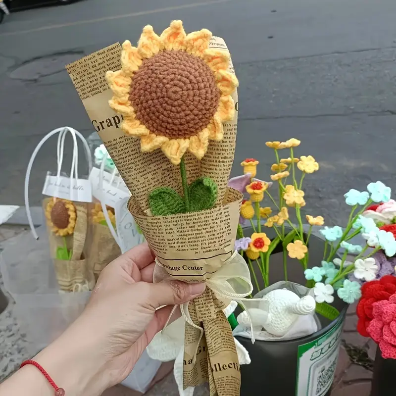 1 beutel/3 beutel/5 beutel handgemachtes sonnenblumen