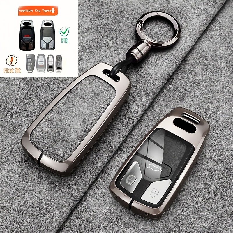 Image of For Key Case A4l A5 Rs4 Rs5 S5 S4 Q5l Q7 Sq5 R8 B9 8s 8w Tt Fashion Easy High-end Alloy Key Case, For Key Case Protection Key Car Additions Keychain