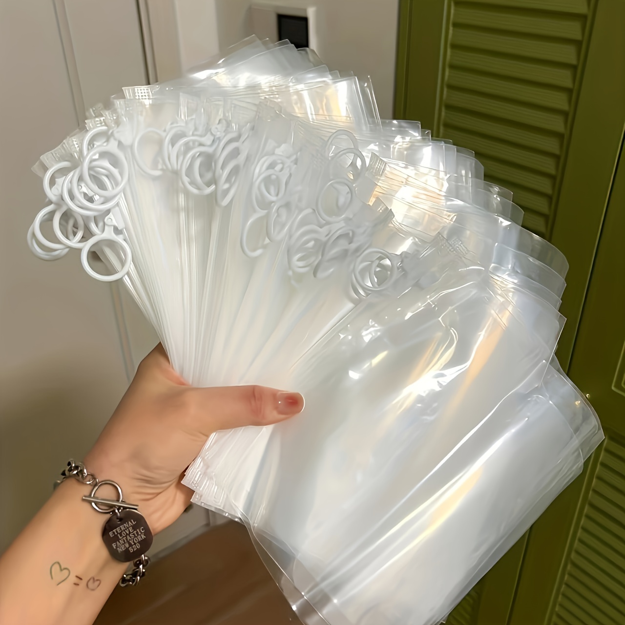 5pcs extra thick clear pvc storage bags resealable portable   for travel cosmetics stationery organization ideal for packaging storage details 1