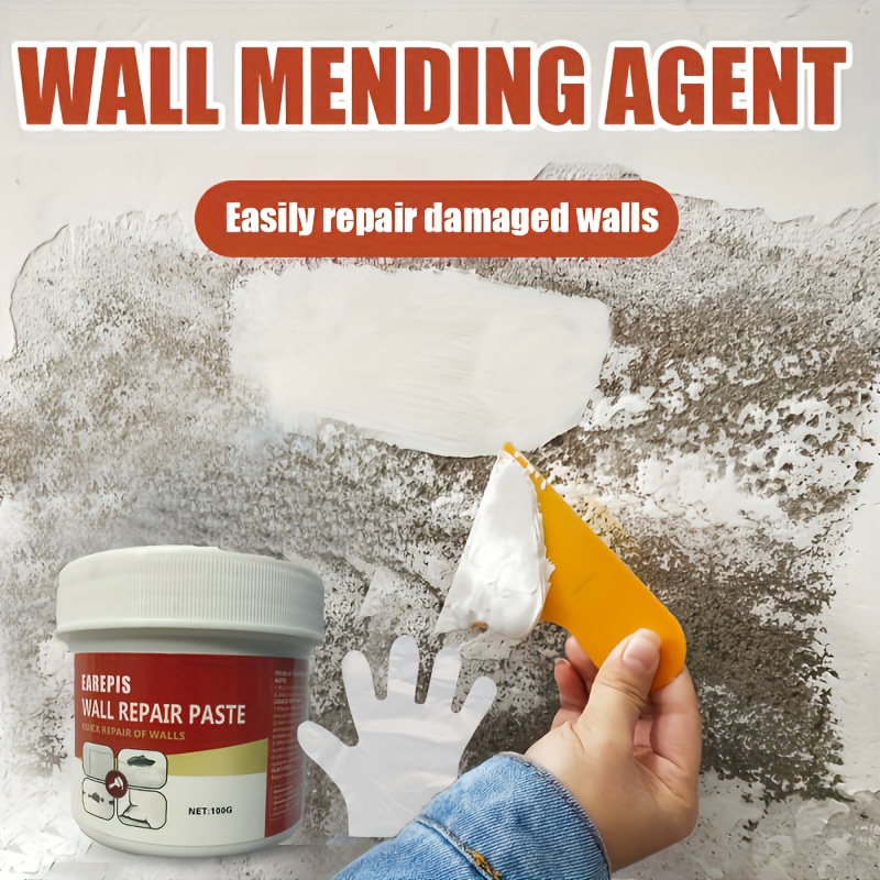 100g home renovation wall putty set no experience needed easy application and sanding to restore wall smoothness waterproof and crack resistant convenient construction