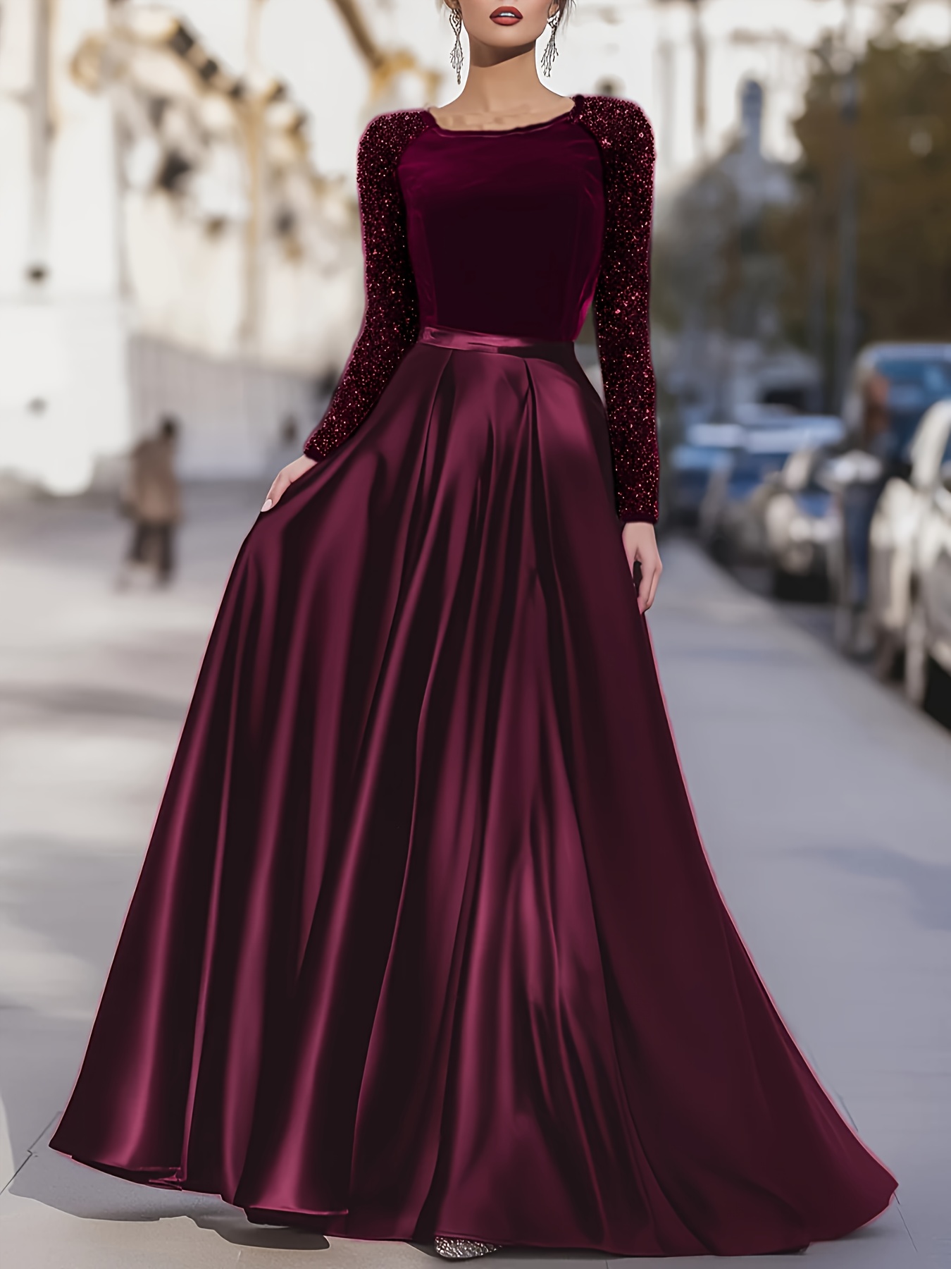 grand dresses for ladies Wholesale elegant evening gowns empire waist dresses a-line ilhouette dresses applique decorated dresses pring eason dresses African chic evening