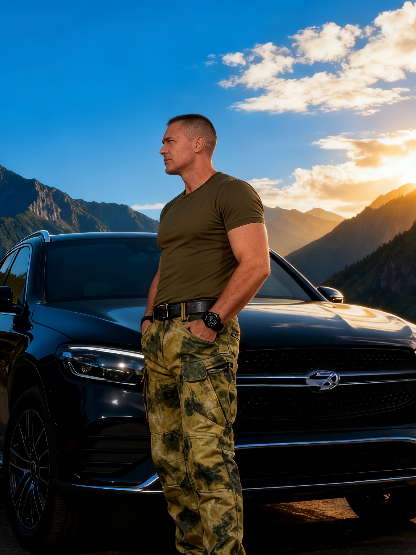 Men's Thermal Fleece-Lined Tactical Pants - Heavy-Duty Outdoor Softshell Workwear with Loose-Fit, Thickened for Hiking, Hunting, Winter - Casual Solid Color (Regular Length) suitable for Autumn/Winter