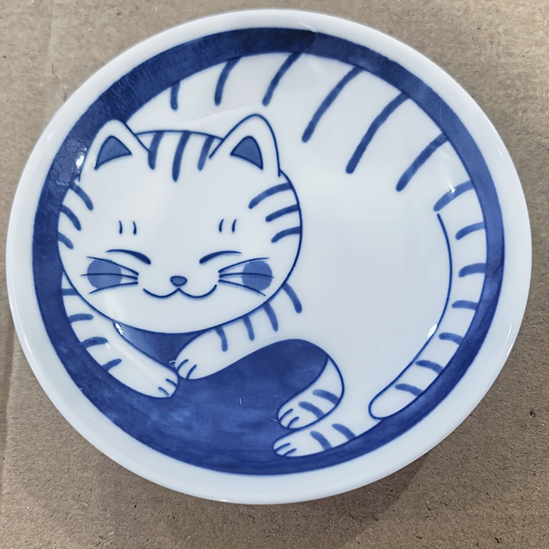 katzenplatte cartoon keramik teller esszimmer tisch