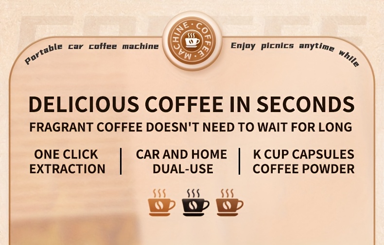 2in 1 portable coffee machine compact and rechargeable compatible with coffee powder and capsules convenient operation camping no heating function details 0