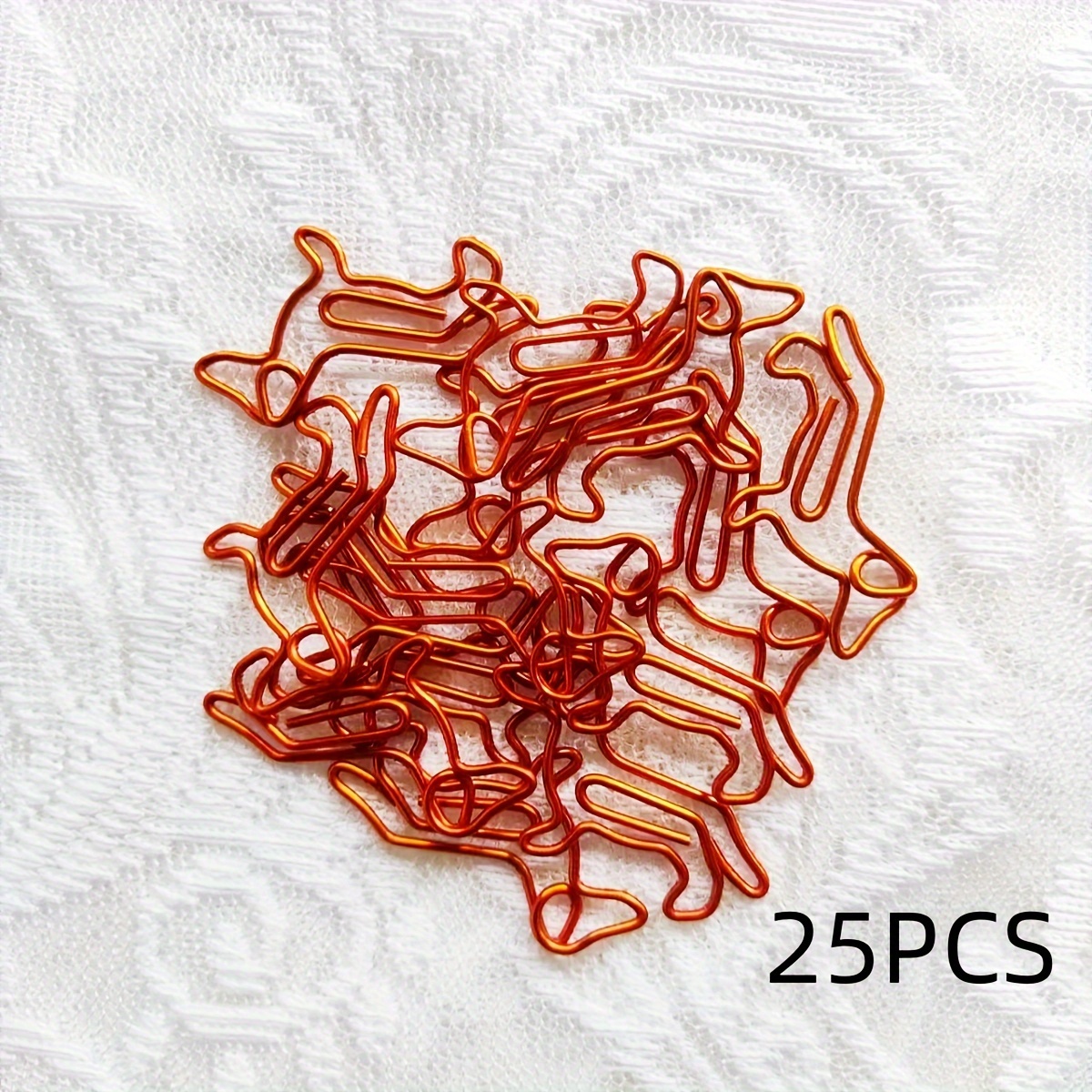Sausage Dog-shaped Stainless Steel Paper Clips, Unique Animal Design, Ideal For Documents And Packaging - 15/25/50pcs Set