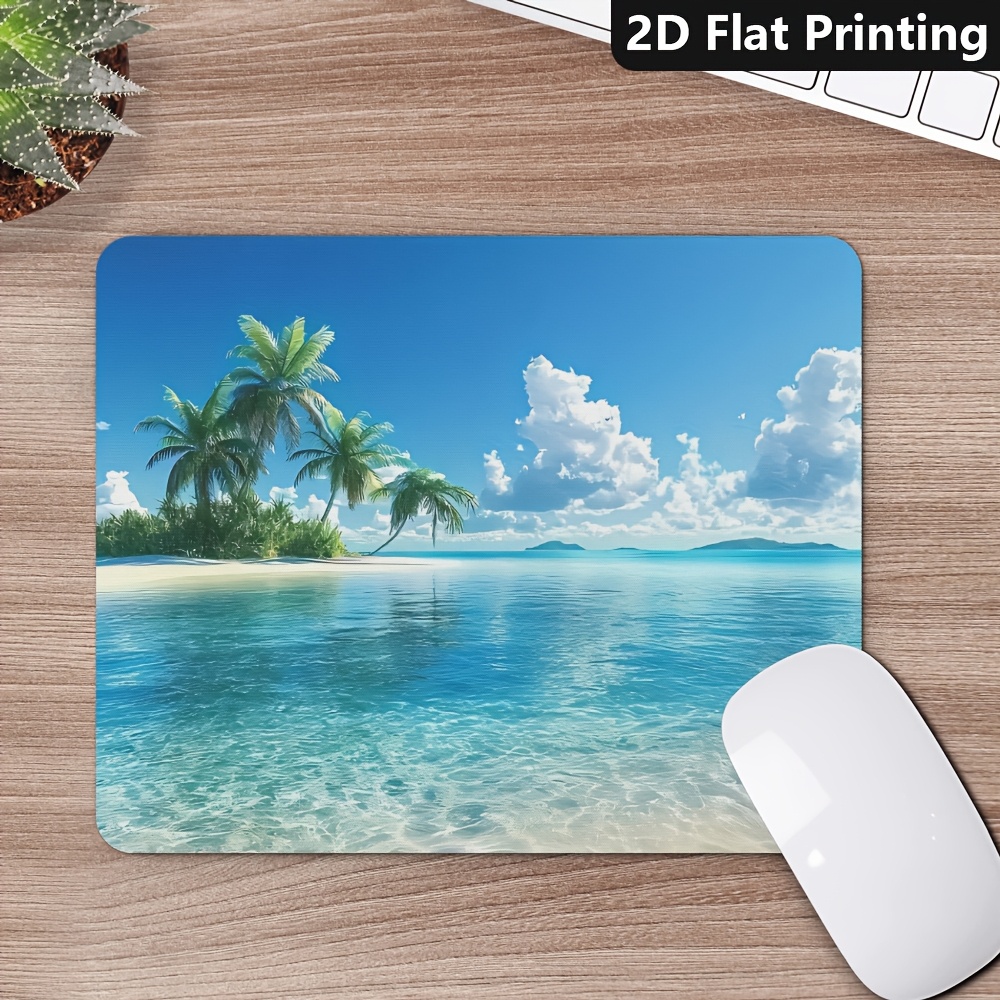 TEMU Landscape, 1pc, Mouse Pad, Various Sizes, Desk Mat Suitable For Pc, Laptop, Office, And Gaming, Non-slip Desktop Mouse Pad