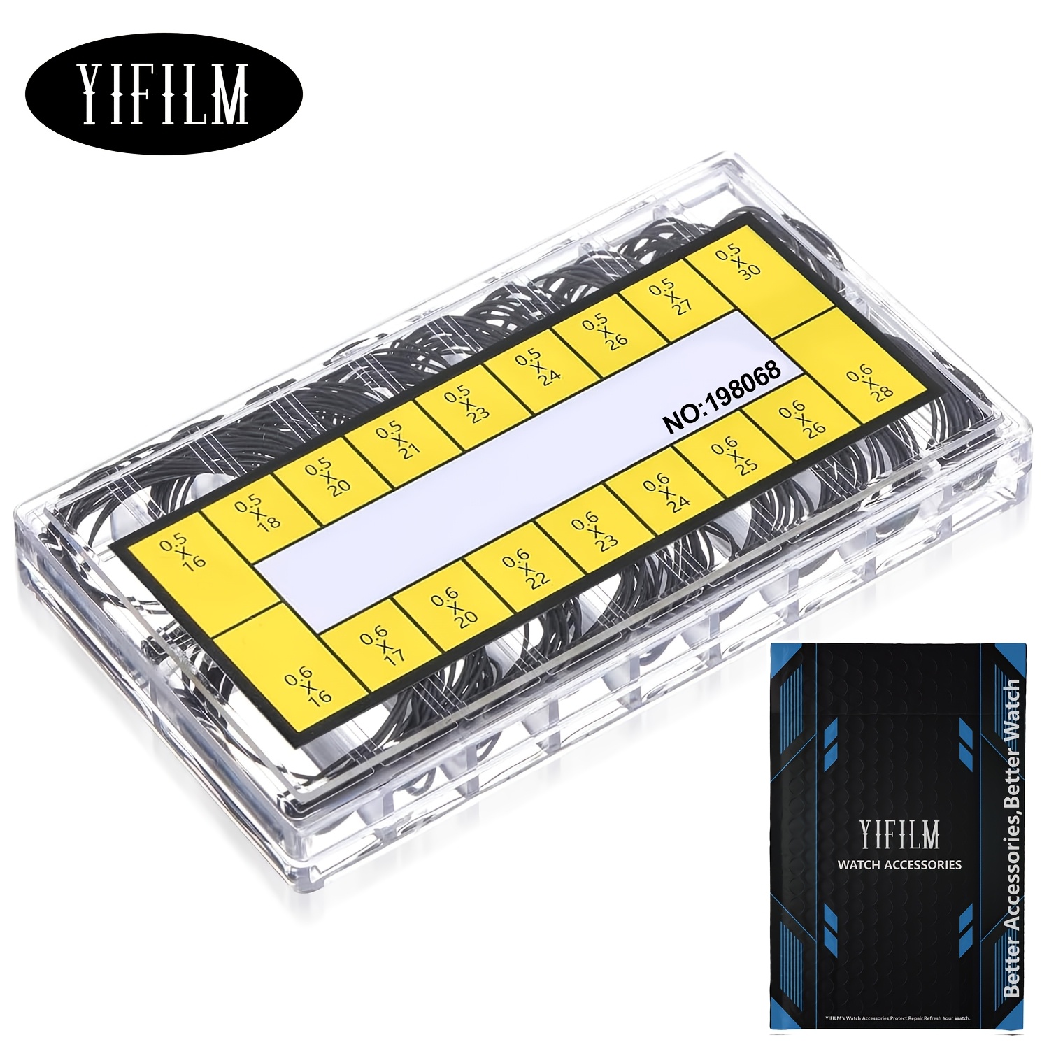 TEMU 1pc 200quantity Watch Back Case -ring Waterproof Gasket Repair Tools For Watchmaker Thickness 0.5mm/0.6mm O- Gasket