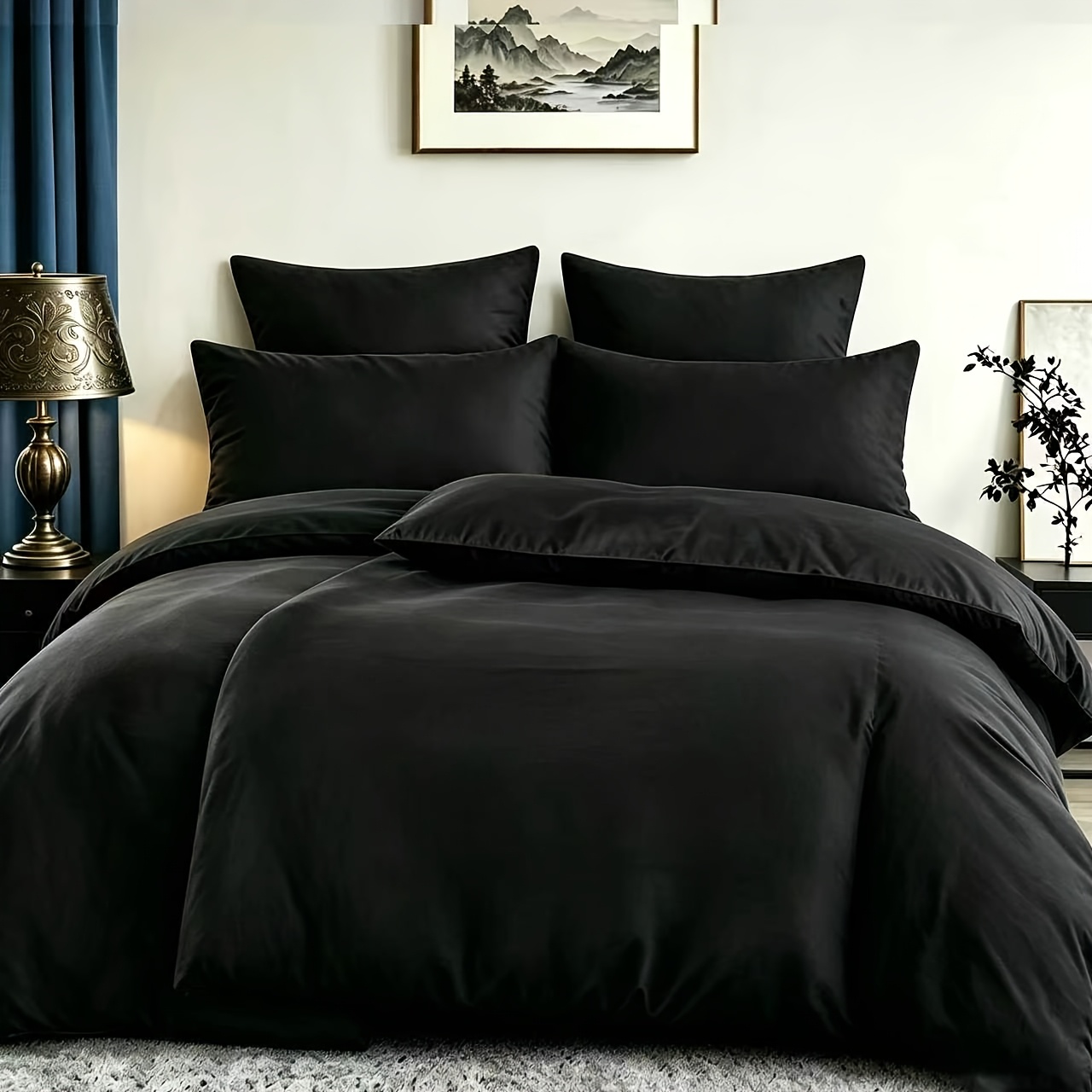 TEMU 4pcs Duvet Cover Set 135x200 Size 2 Duvet Covers And 2 Pillowcases 80x80cm Soft Microfiber Breathable And Easy To Care For High Quality Suitable