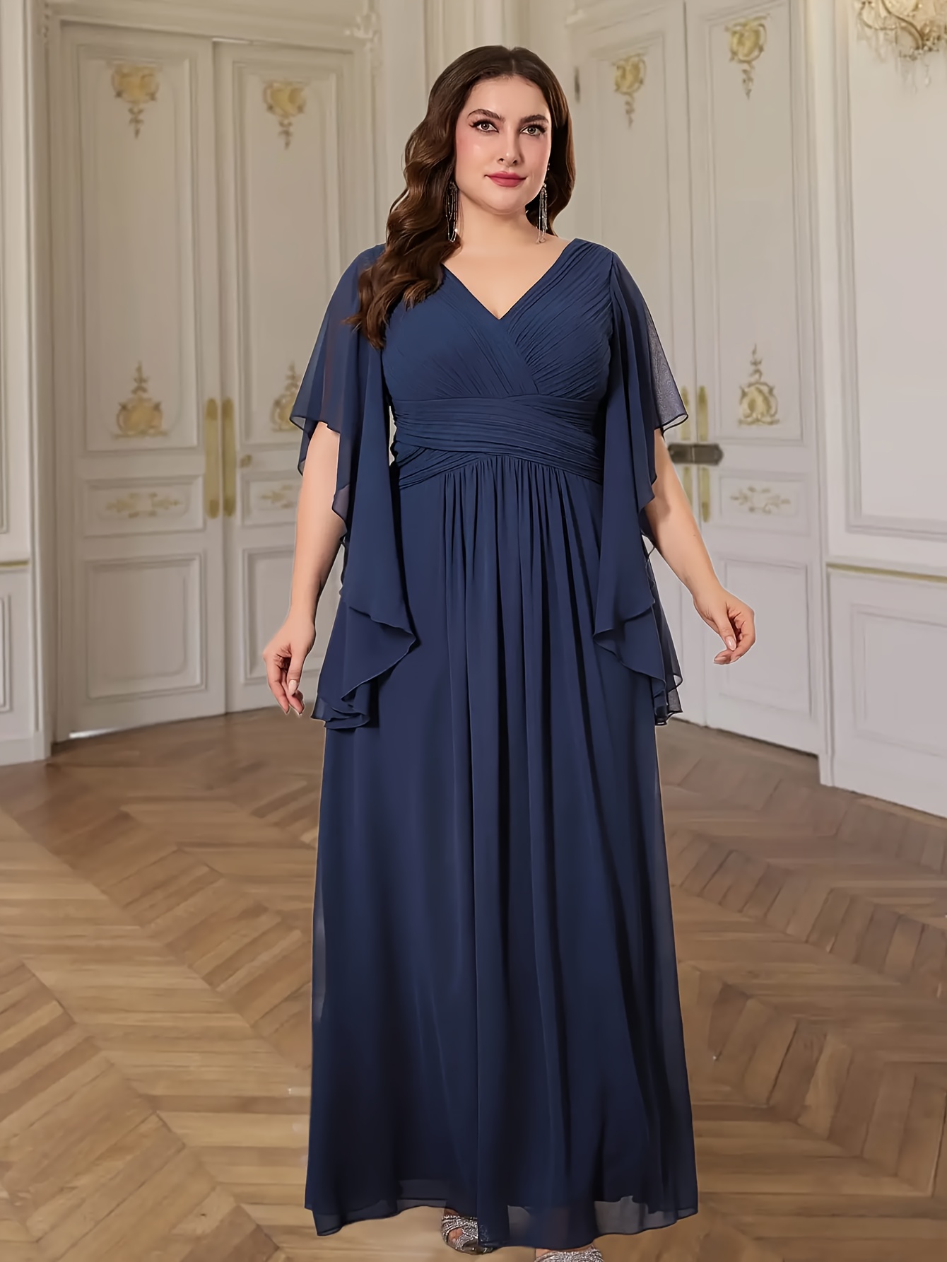 Maxi Dress Torrid Bridesmaid Casual Plus Size Long Sleeve Wedding Gown