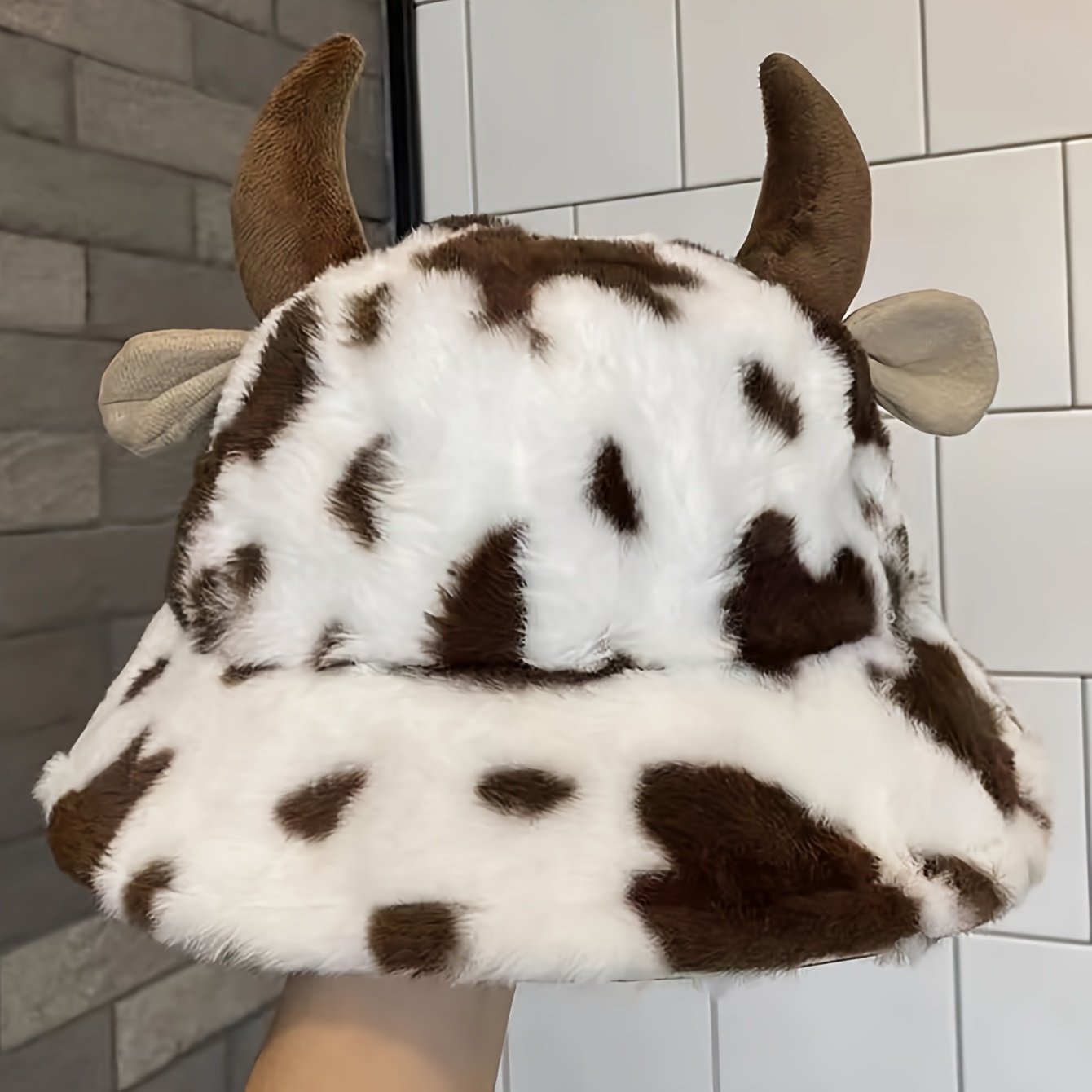 E-shop Fuzzy Herren Warme Fischerhut, Brauner Hornhut