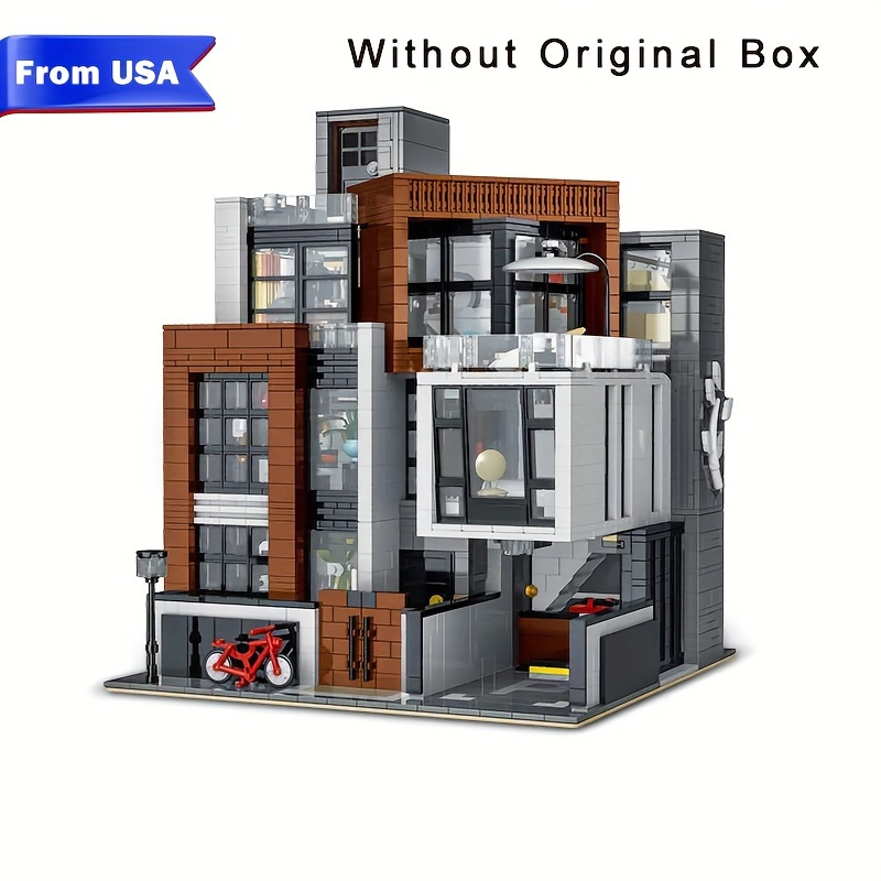 2279pcs Modular Building Kit, European Cuban Restaurant Building Blocks And  Construction Toy, Mini Modular House Building Set Architecture