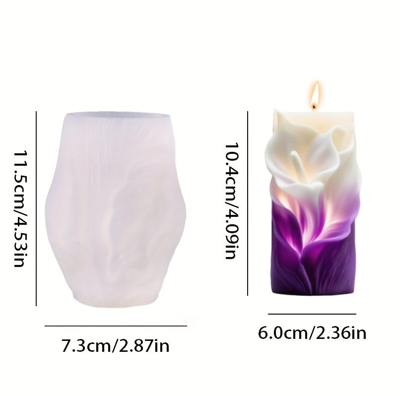 E-shop Silikonform in Lilienblütenform für Kerzen - Eleganter, romantischer, künstlerischer Stil, leicht zu entformen und zu reinigen, geeignet für