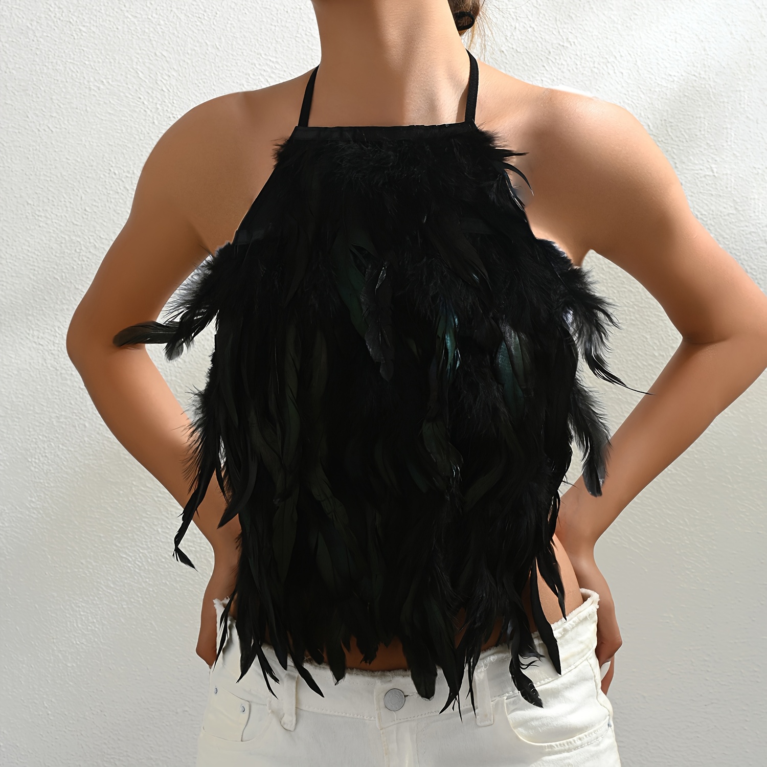 トップス efu FEATHER SLEEVELESS TOP FEATHER SLEEVELESS TOP | efu(エフ)official通販サイト – efu