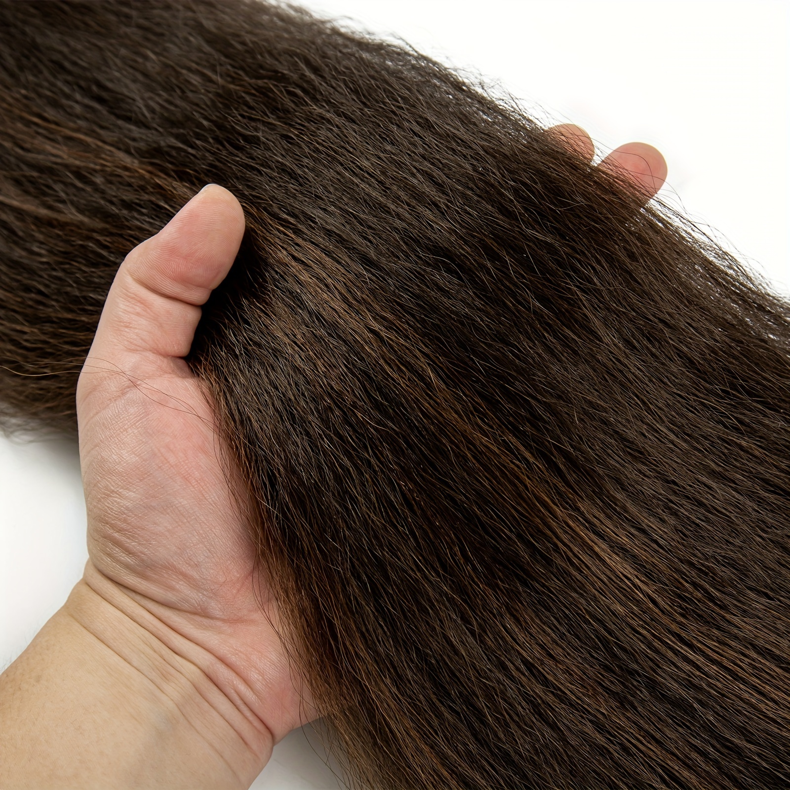 elegant brown ponytail extension straight synthetic hairpiece for all hair types   halloween casual attire for halloween autumn details 6