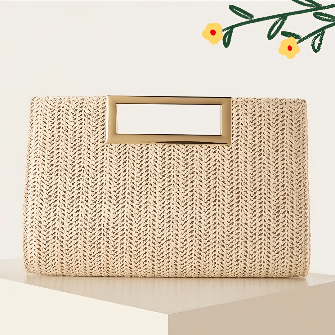 TEMU bolso de para mujer, elegante y versátil, bolso cruzado con cadena tejida a