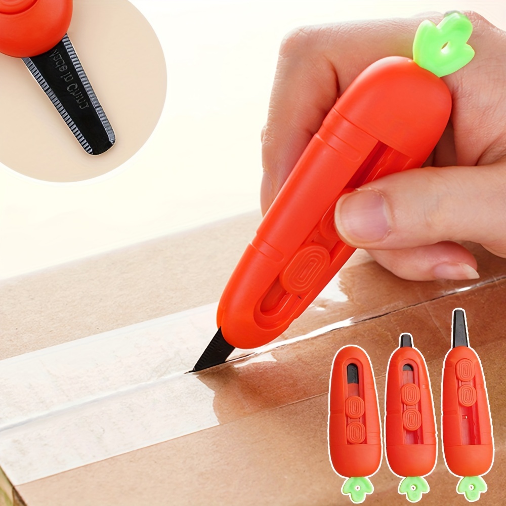 

1pc Cute Shape Compact , Envelope & Carton Cutter, Portable Mini Utility Knife For Office & Crafts, Ideal For Opening Christmas Gift Wrapping Package, Art Stationery Essential