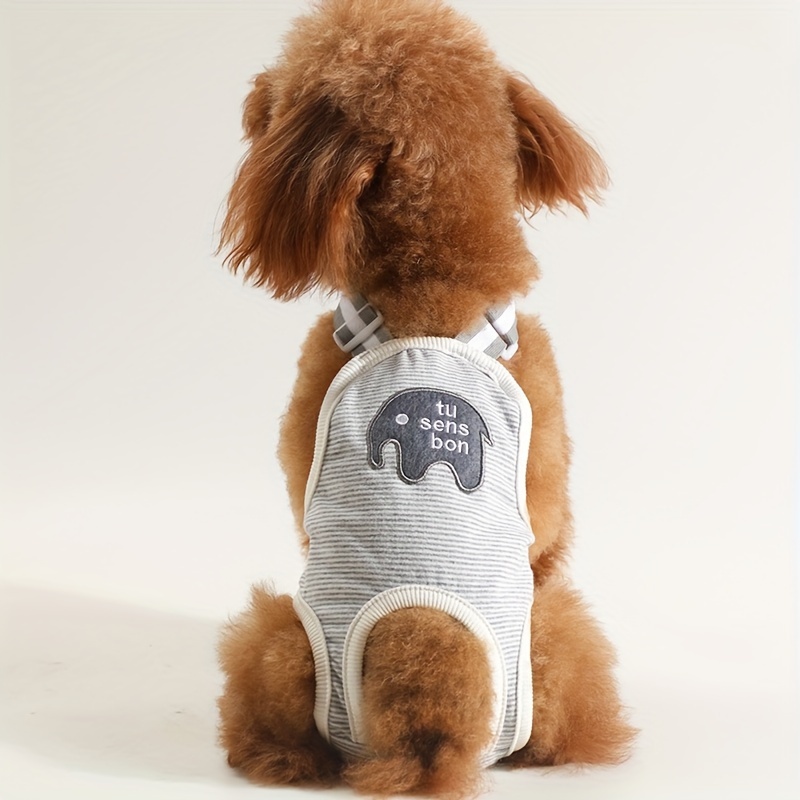 Image of Dog Period Pants, Female Dog Diaper Pants, Belly Band Harness Style, Small Dog Sanitary Pants, Teddy Menstrual Pants, Pet
