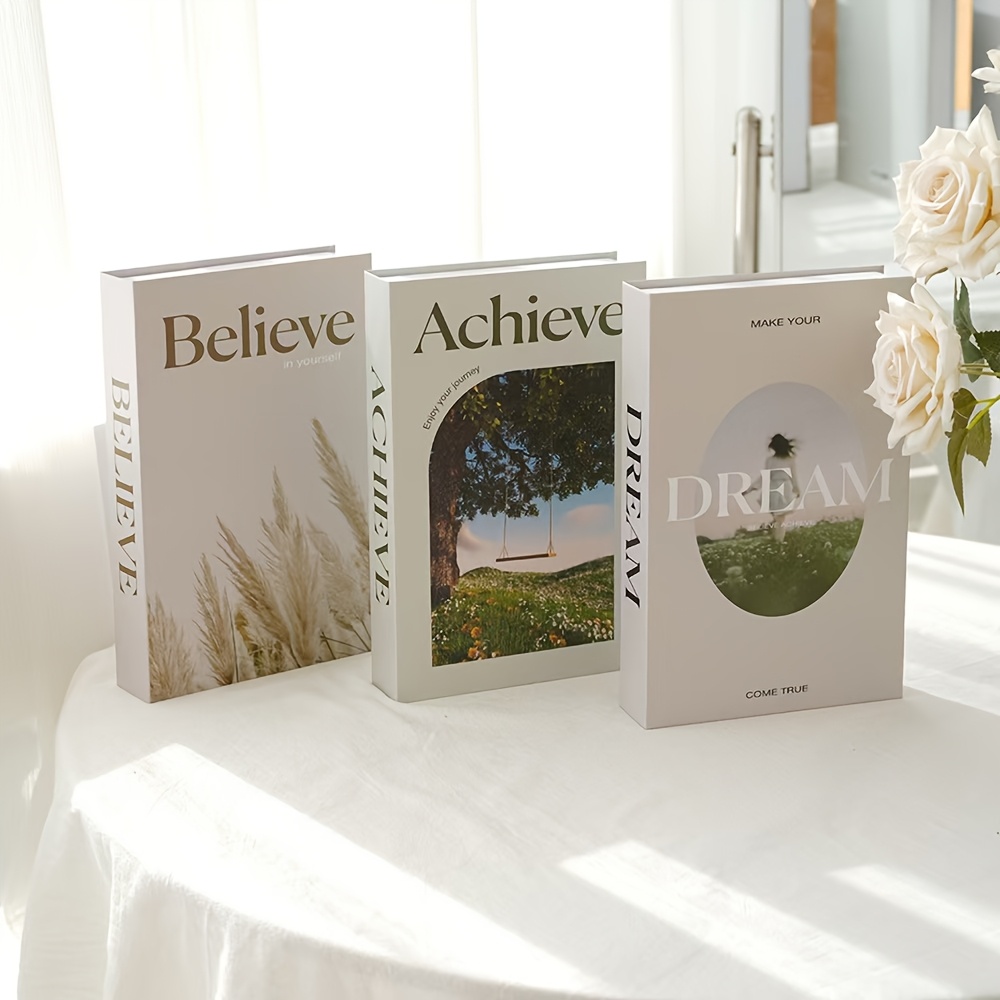 Halloween, Christmas, 3pcs Decorative Books For Home Décor Fake Book Props Room Coffee Table Shelf Gift Ideas