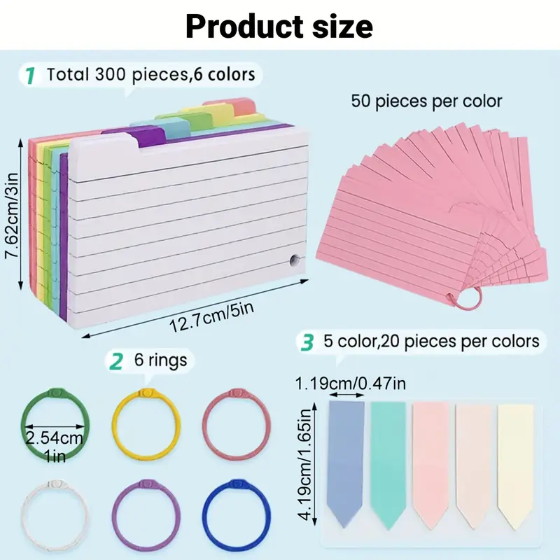 1 set flash cards set 300 paper notecards 6 binder - Temu Pakistan 1 set flash cards set 300 paper notecards 6 binder - Temu Pakistan