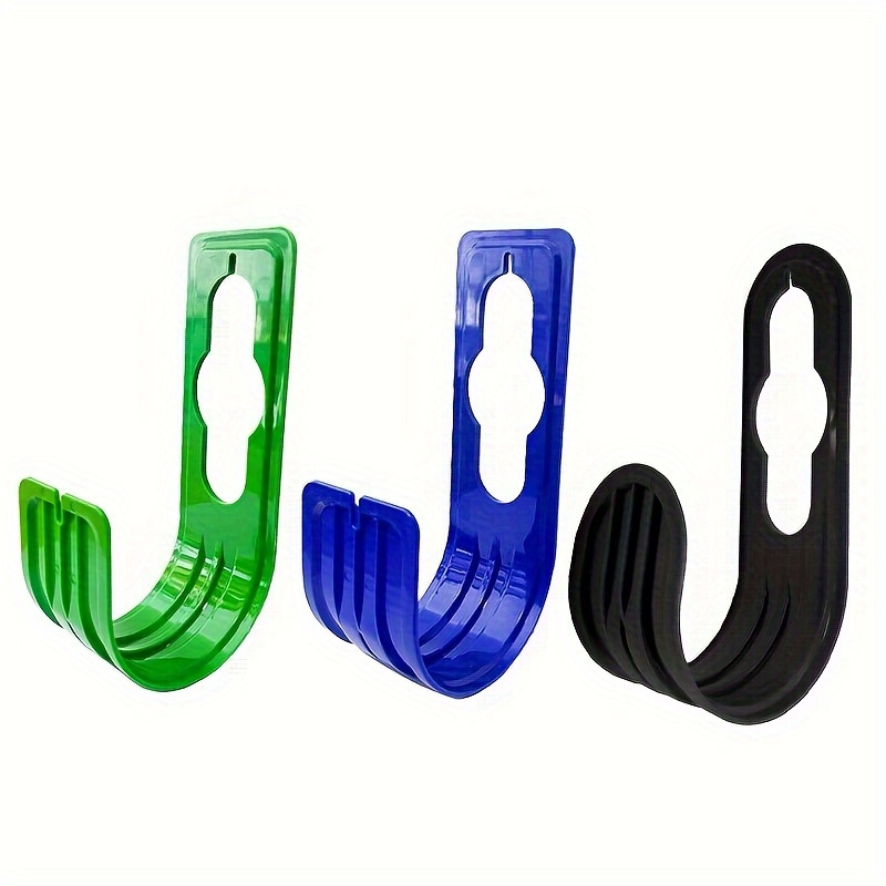 

1/3 Packs, Wall-mounted Garden Hose Hangers, Durable Plastic Water Hose Holders, Space-saving Hose Bracket Organizer, For Garden Outdoor Use, 2.91x4.3x8.46 Inches