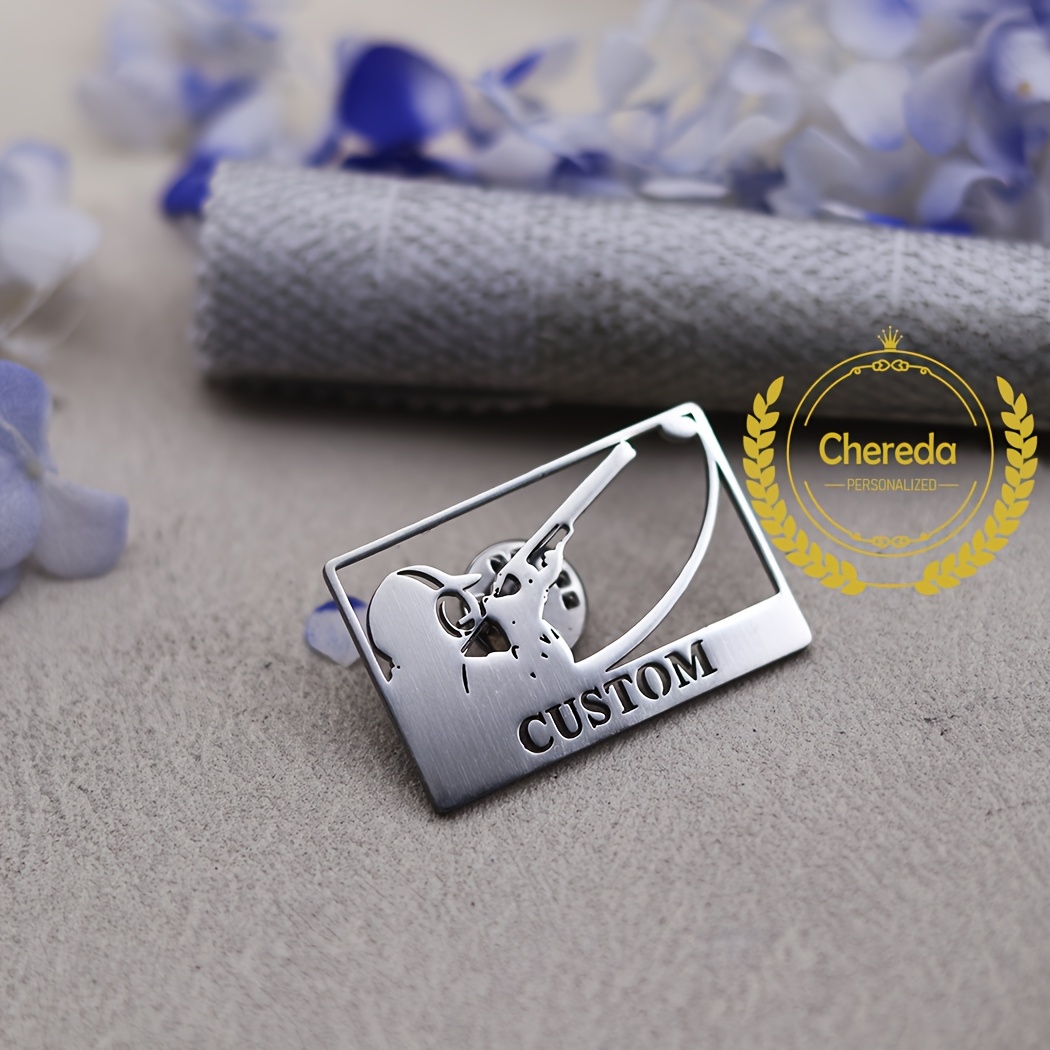 E-shop Personalisierte Namensbrosche - Elegante Vintage-Schmuckabzeichen mit Ihrem Namen, individuelle Anstecknadel für Hochzeit, Jubiläum oder