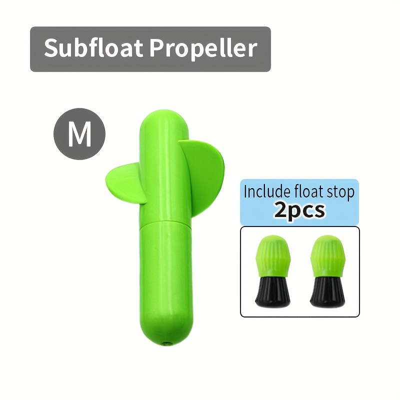 Image of 1pc Catfishing Propeller Subfloat For Catfish Fishing With Built-in Rattle Bead, In Sizes L/m/s, Green Color For Fishing Terminal Gear, Without Battery