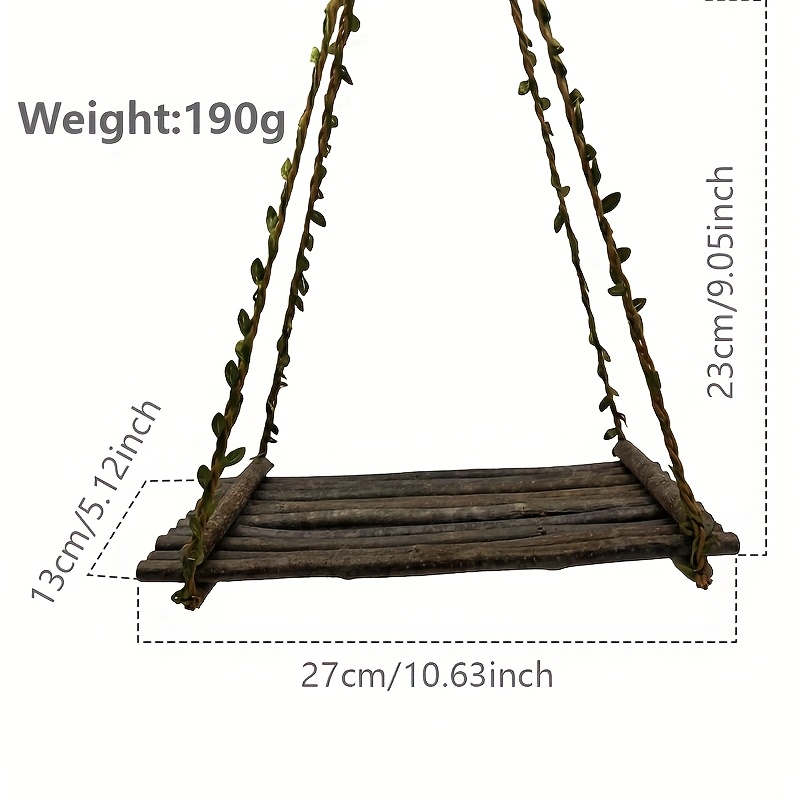 1pc Bird Swing Bird Stand For Parrots, Birds Climbing Stands - Durable Solid Cage Accessories, Durable Claw Worn Toys And Comfortable Resting Spots For Foraging, Rodding And Playing