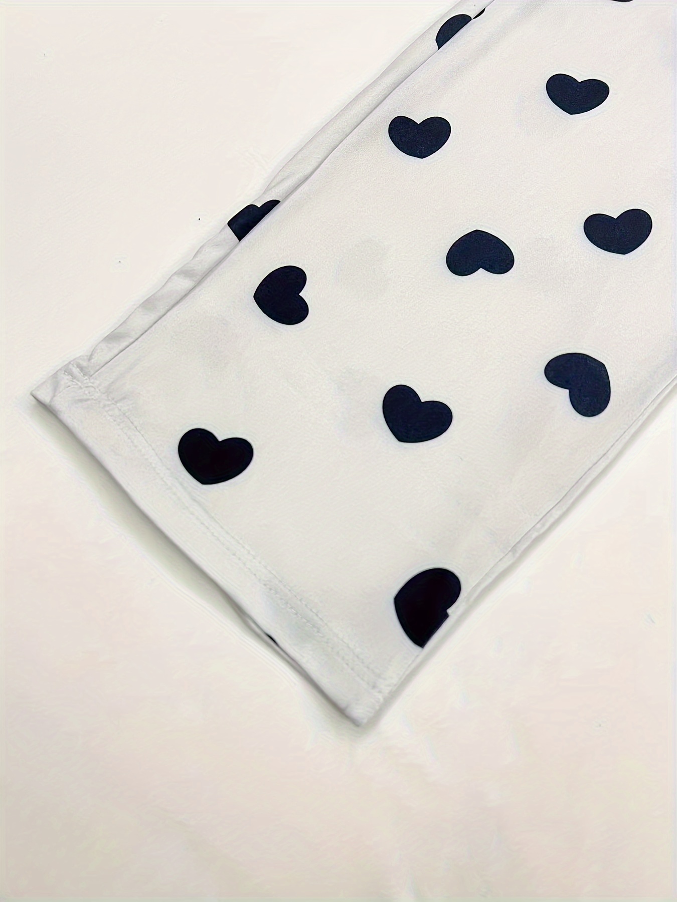 Heart Print Lounge Pants Casual Soft Elastic Waistband Pants - Temu Canada