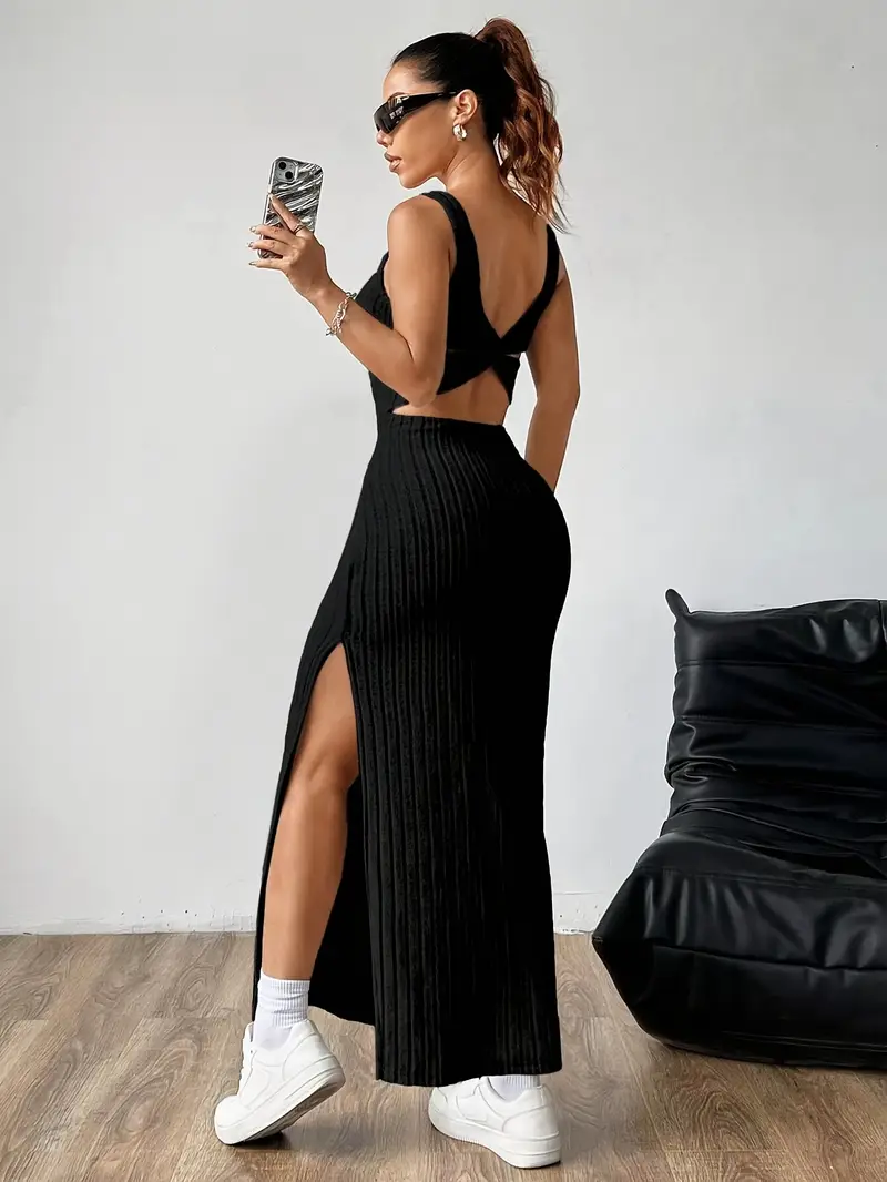 color sleeveless long dress Long Ombre Sequin Prom Dress with Sheer Sides Silver/Gold/Black / 0