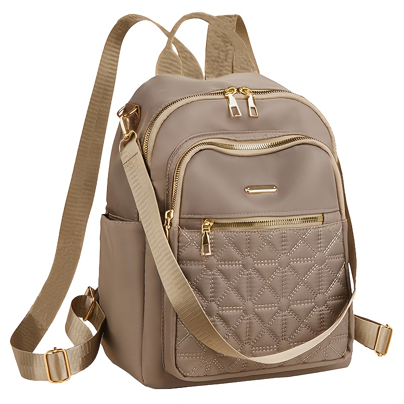 TEMU Women' Backpack - Heavy-duty Durable Material, Adjustable Straps, Zipper Closure, Capacity And Multiple Pockets, Lightweight, Ideal For Hiking,