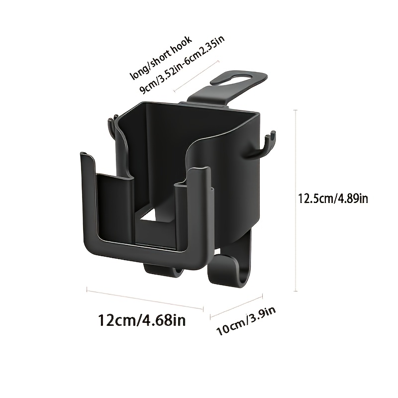 Versatile Car Seat Back Organizer With Cup Holder 1pc, Phone Holder, And Hooks For - Suitable For Most Car Models, Can Bottles, Milk Tea Bags, Trash Bags, And Glasses