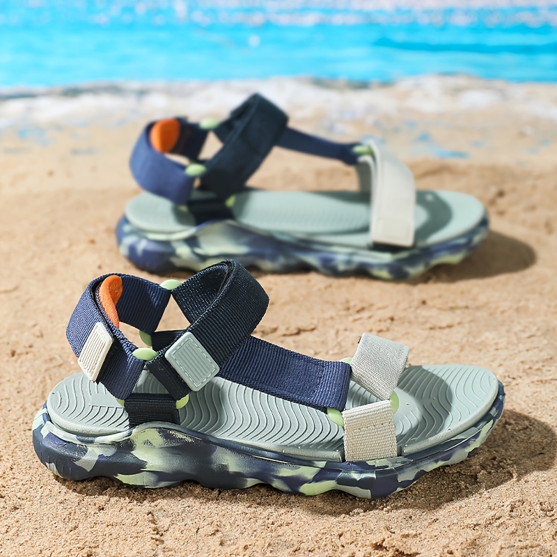 TEMU 1 Pair Of Sports Sandals, New Style, Fashionable, Refreshing, Breathable, Color-, Trendy, Wear-resistant, Comfortable For Summer Beach,